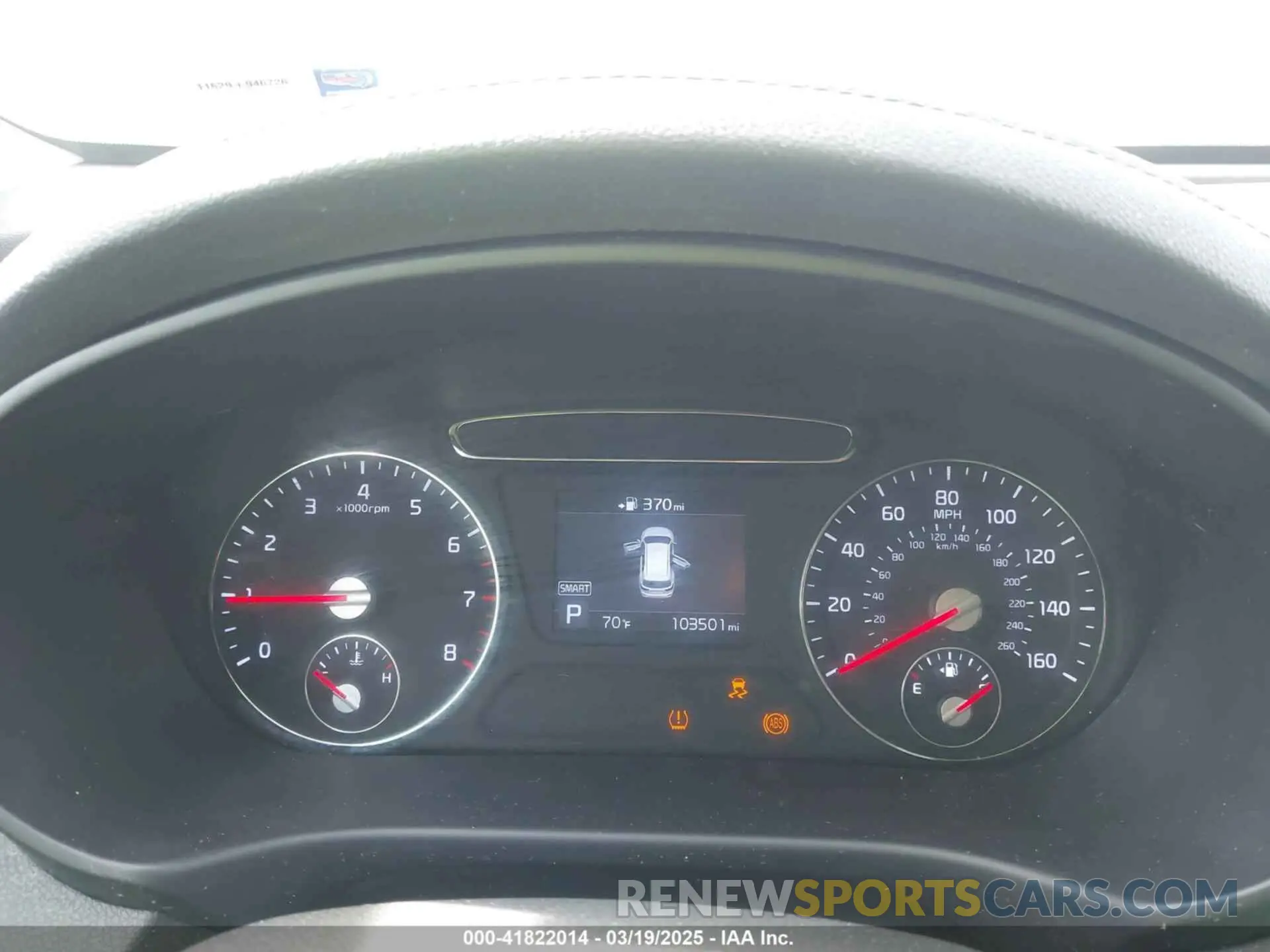 7 Photograph of a damaged car 5XYPG4A33KG476458 KIA SORENTO 2019