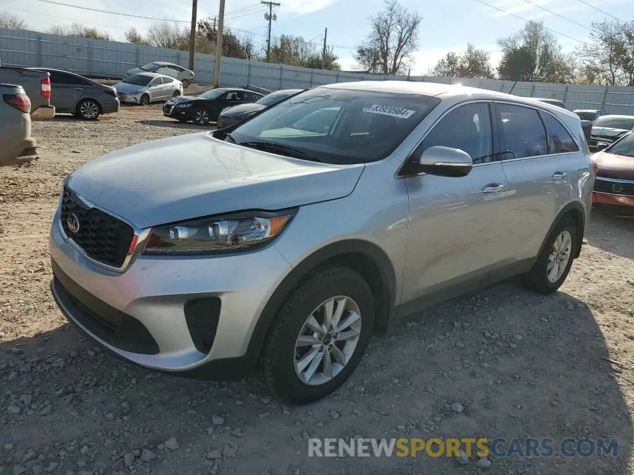1 Photograph of a damaged car 5XYPG4A33KG579962 KIA SORENTO 2019