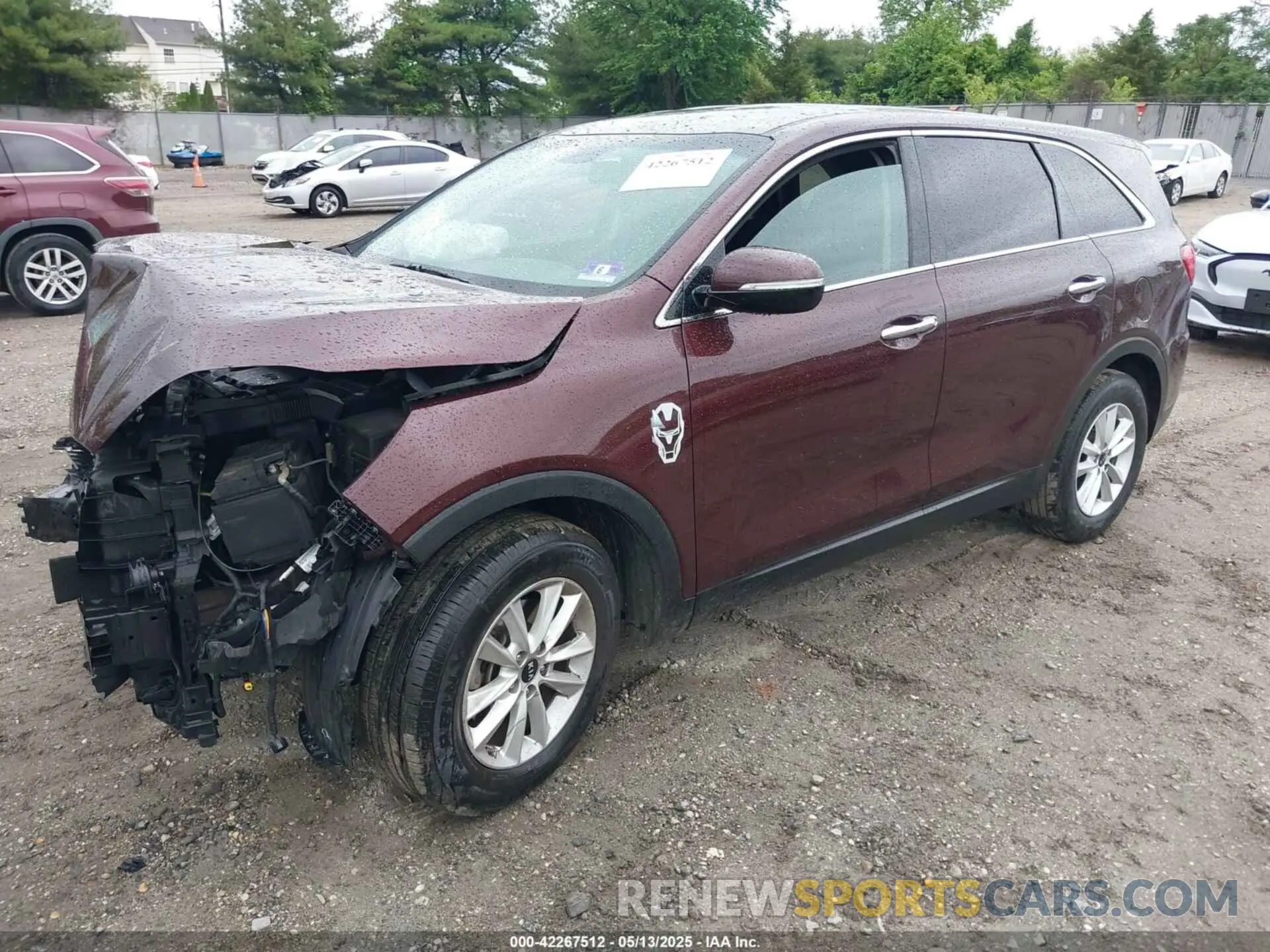 2 Photograph of a damaged car 5XYPG4A35KG576058 KIA SORENTO 2019