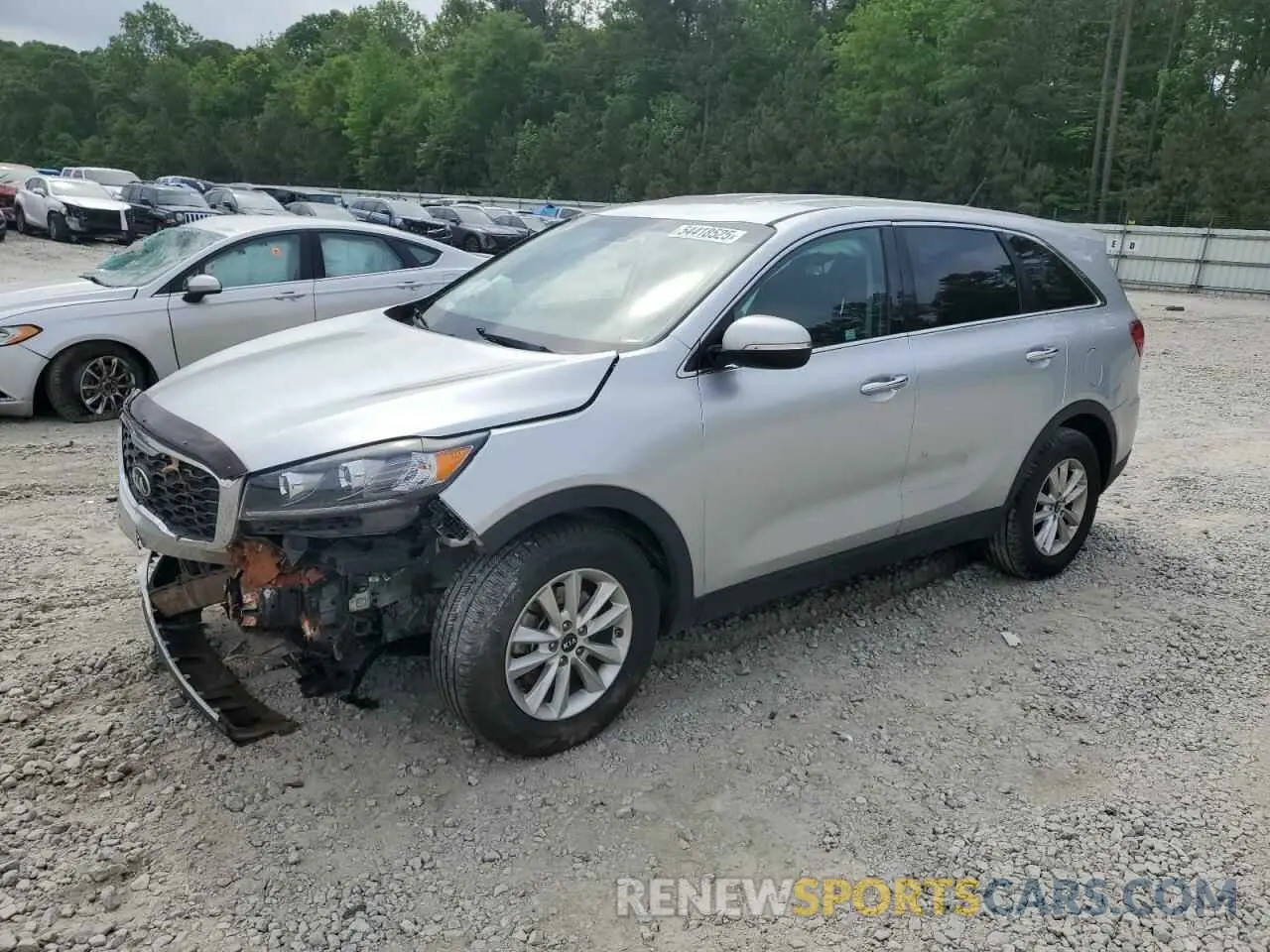 1 Photograph of a damaged car 5XYPG4A35KG581888 KIA SORENTO 2019