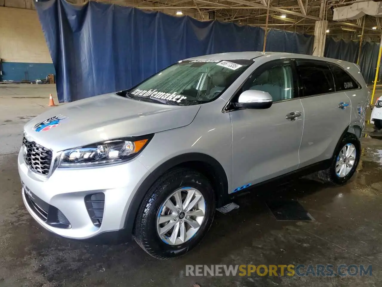 1 Photograph of a damaged car 5XYPG4A38KG595395 KIA SORENTO 2019
