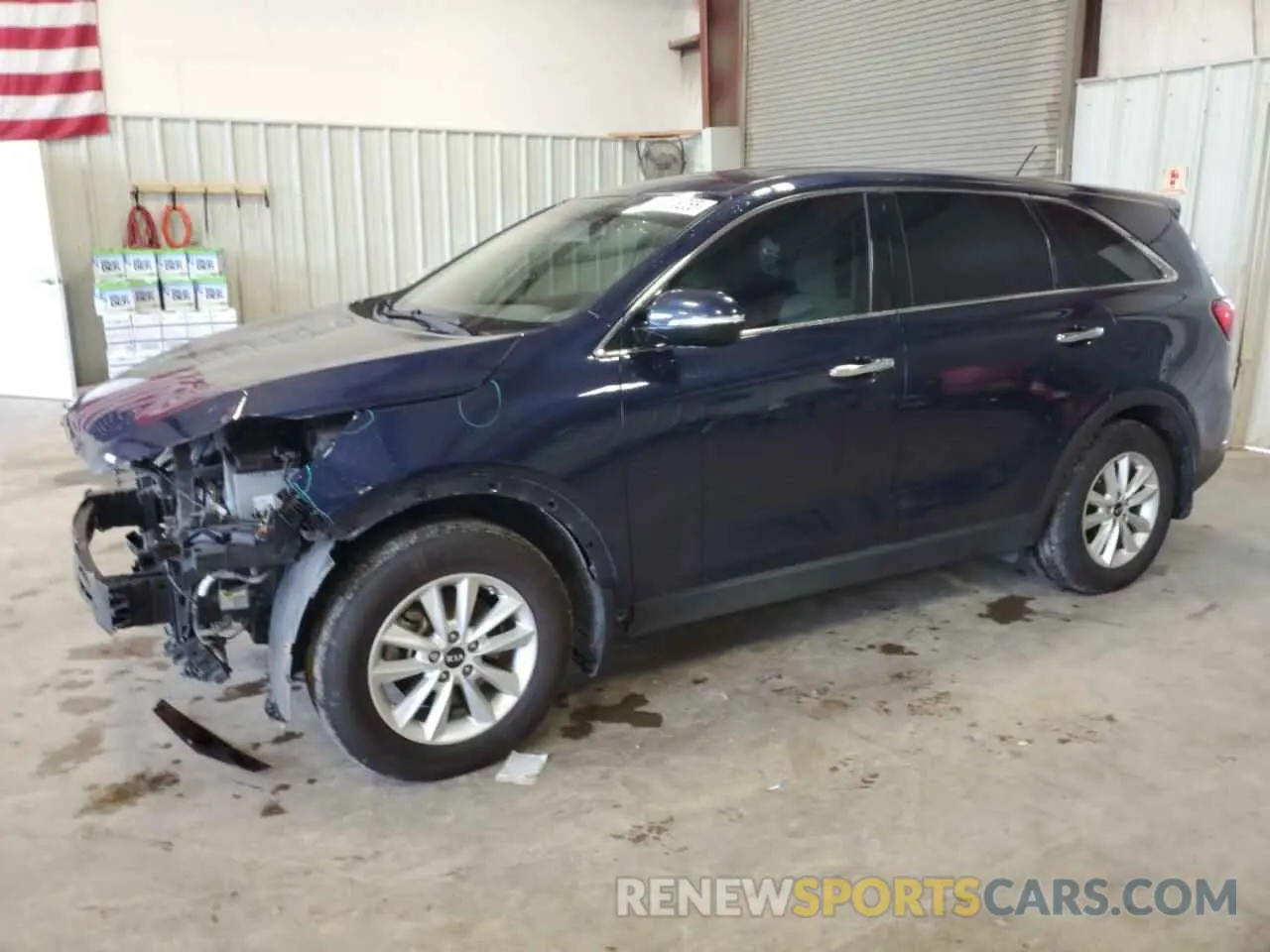 1 Photograph of a damaged car 5XYPG4A39KG537179 KIA SORENTO 2019