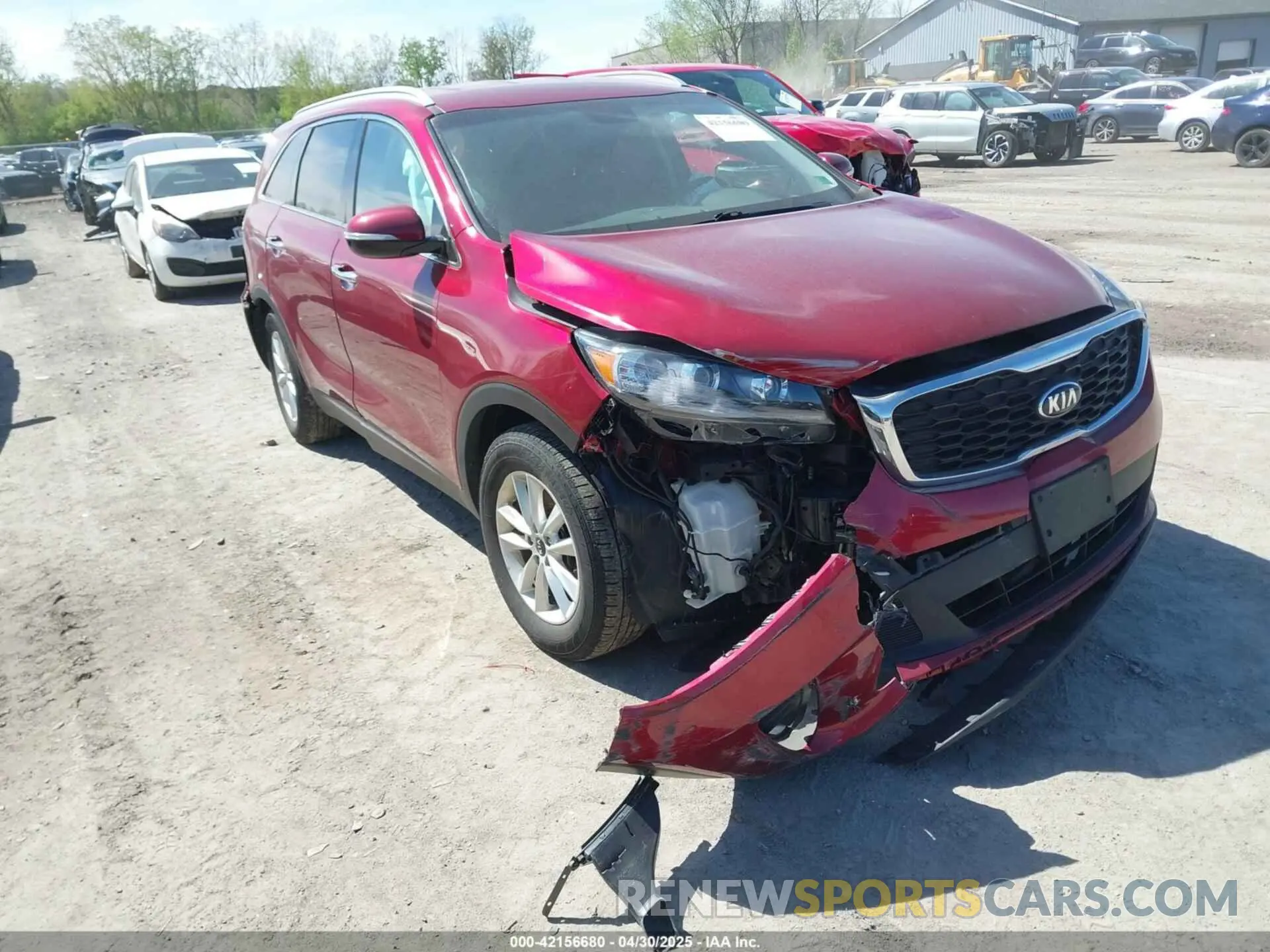 1 Photograph of a damaged car 5XYPG4A50KG470876 KIA SORENTO 2019
