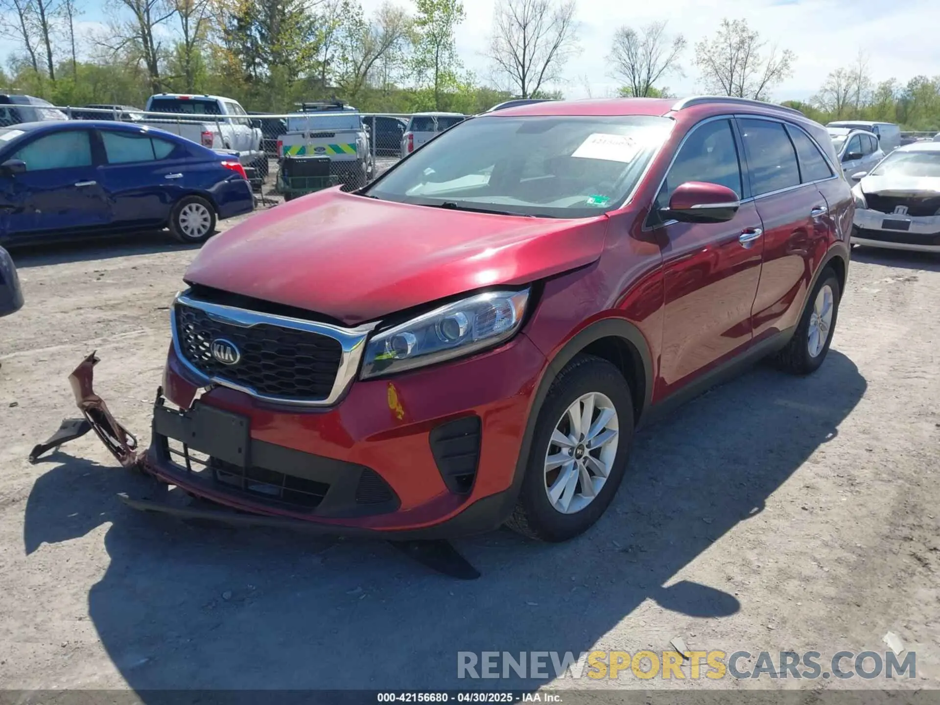 2 Photograph of a damaged car 5XYPG4A50KG470876 KIA SORENTO 2019