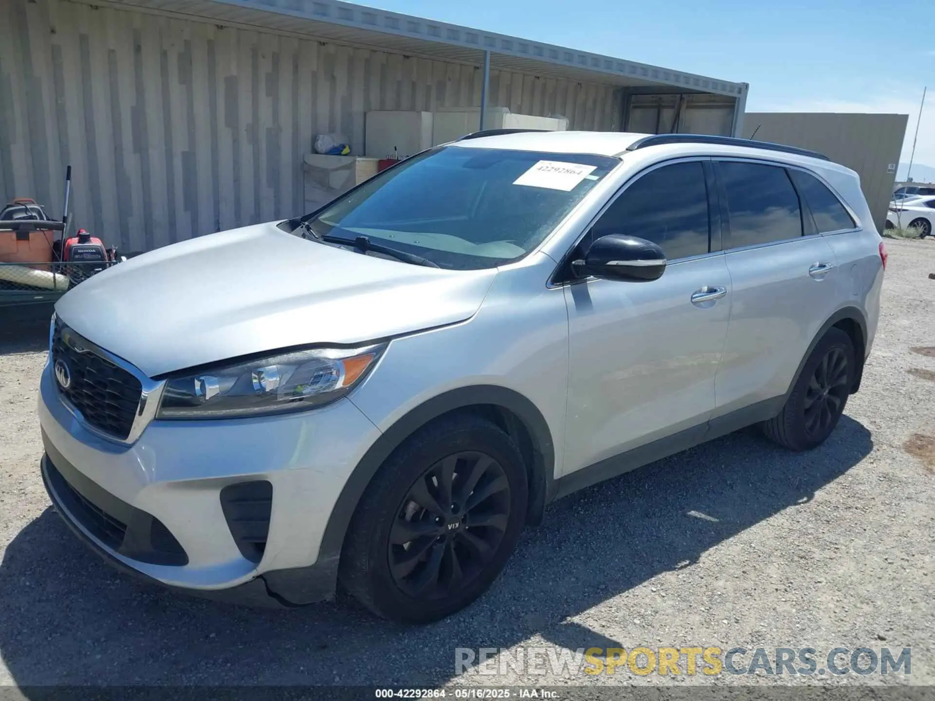2 Photograph of a damaged car 5XYPG4A51KG596857 KIA SORENTO 2019