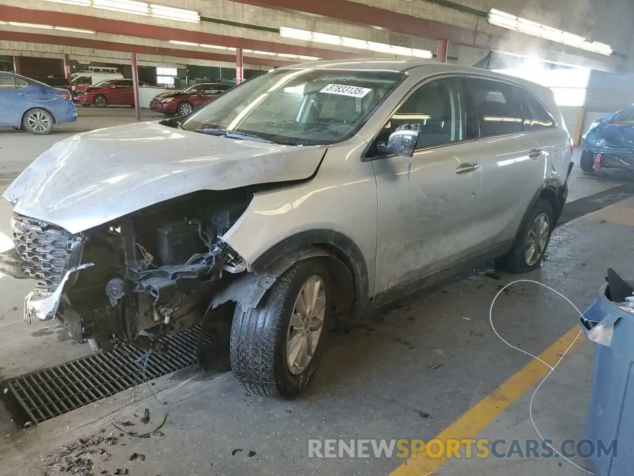 1 Photograph of a damaged car 5XYPG4A54KG480732 KIA SORENTO 2019
