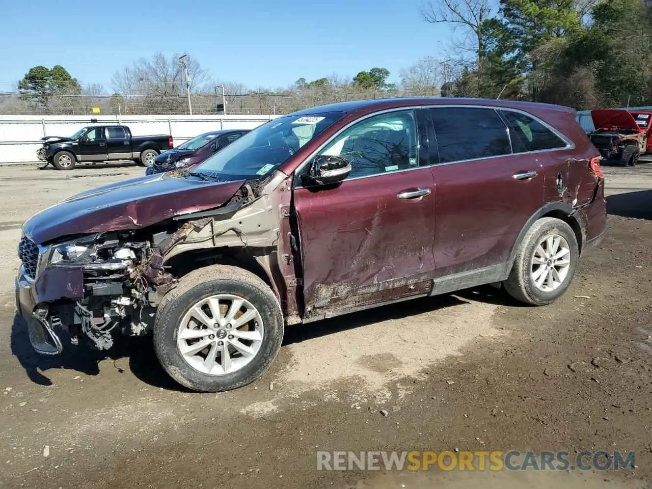 1 Photograph of a damaged car 5XYPGDA30KG554310 KIA SORENTO 2019