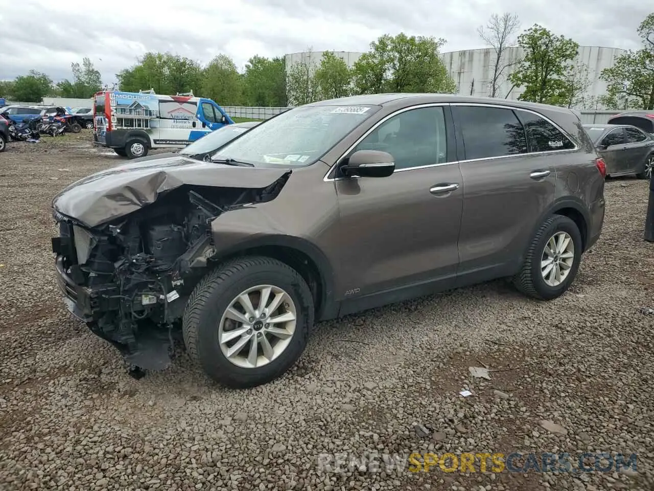 1 Photograph of a damaged car 5XYPGDA30KG561273 KIA SORENTO 2019