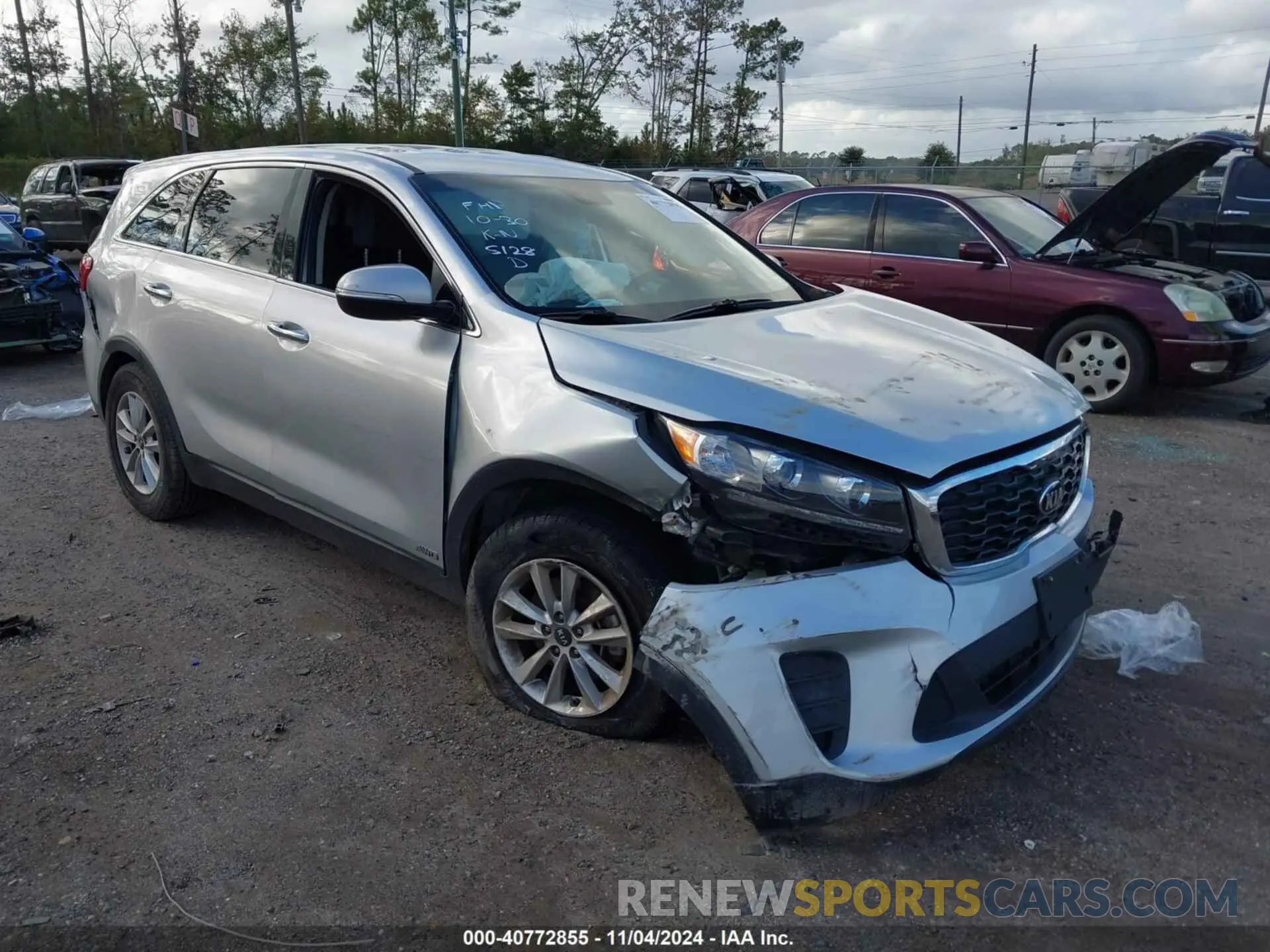 1 Photograph of a damaged car 5XYPGDA33KG515128 KIA SORENTO 2019