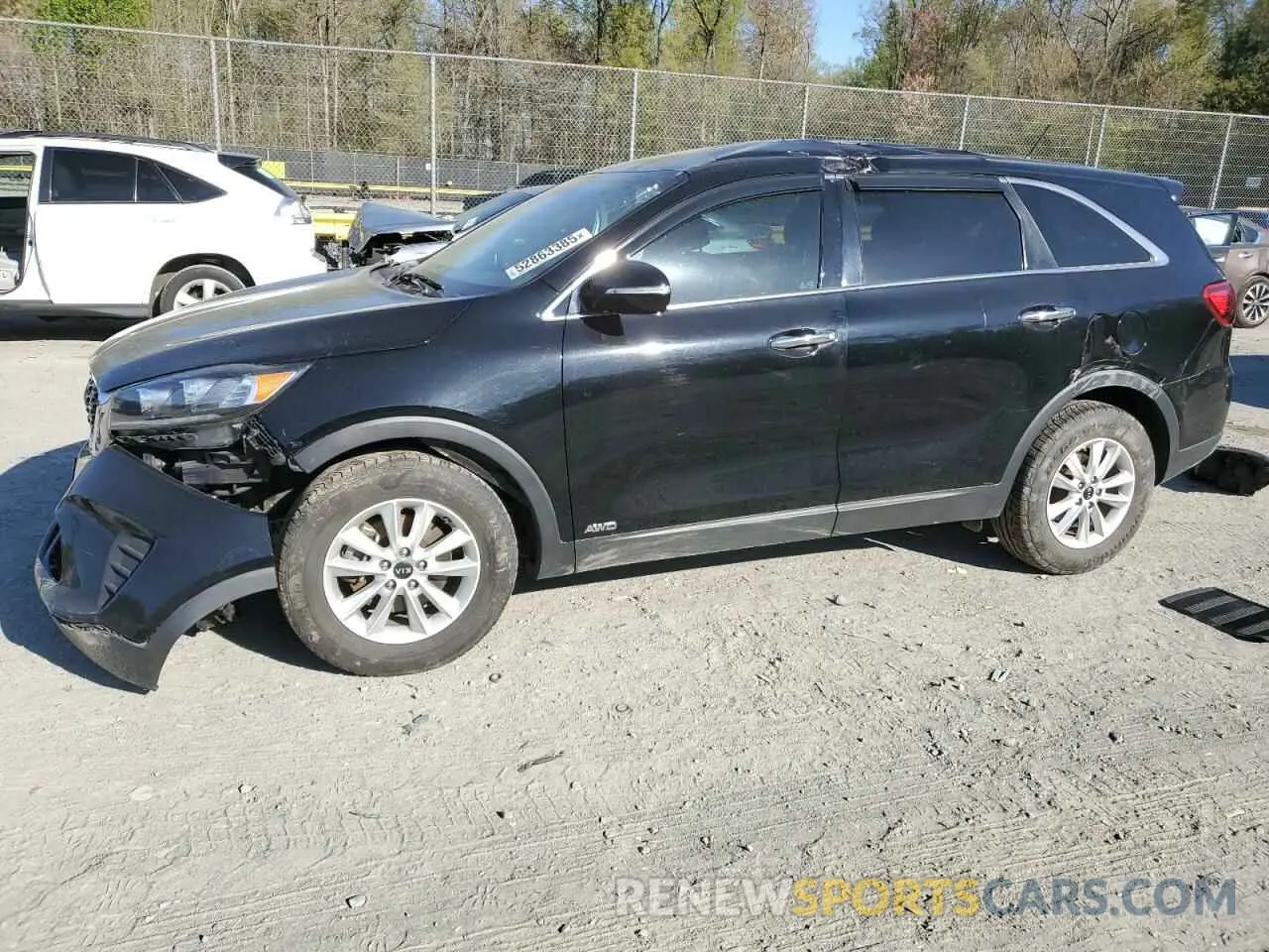 1 Photograph of a damaged car 5XYPGDA33KG524802 KIA SORENTO 2019