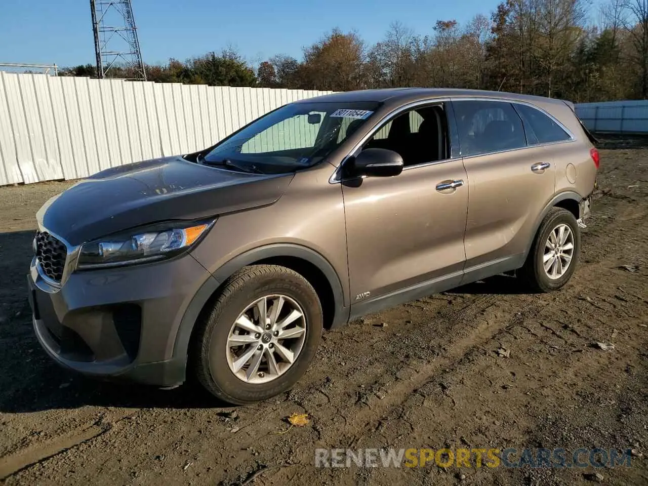 1 Photograph of a damaged car 5XYPGDA33KG574406 KIA SORENTO 2019