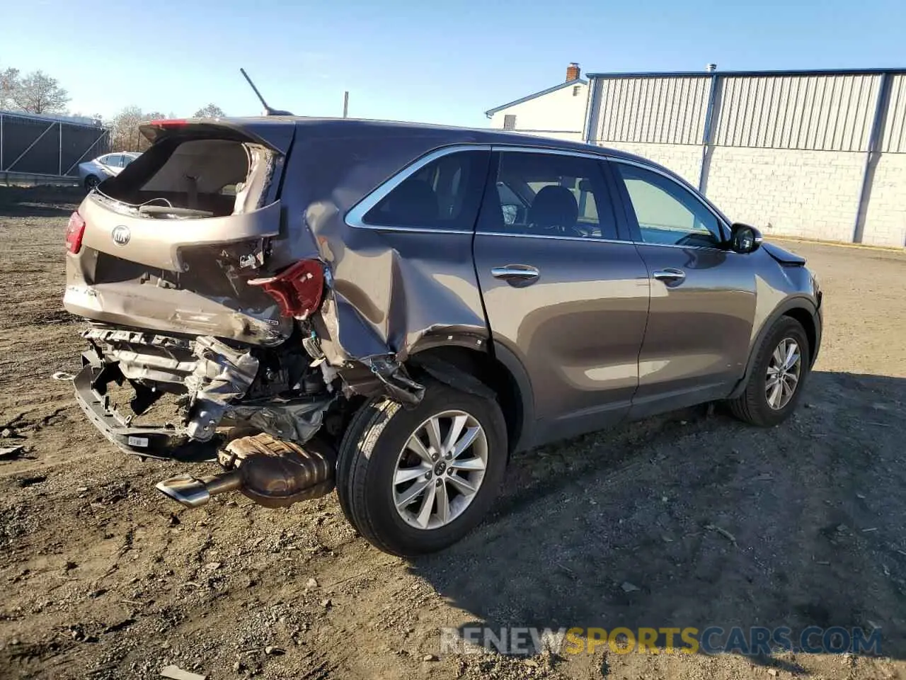 3 Photograph of a damaged car 5XYPGDA33KG574406 KIA SORENTO 2019