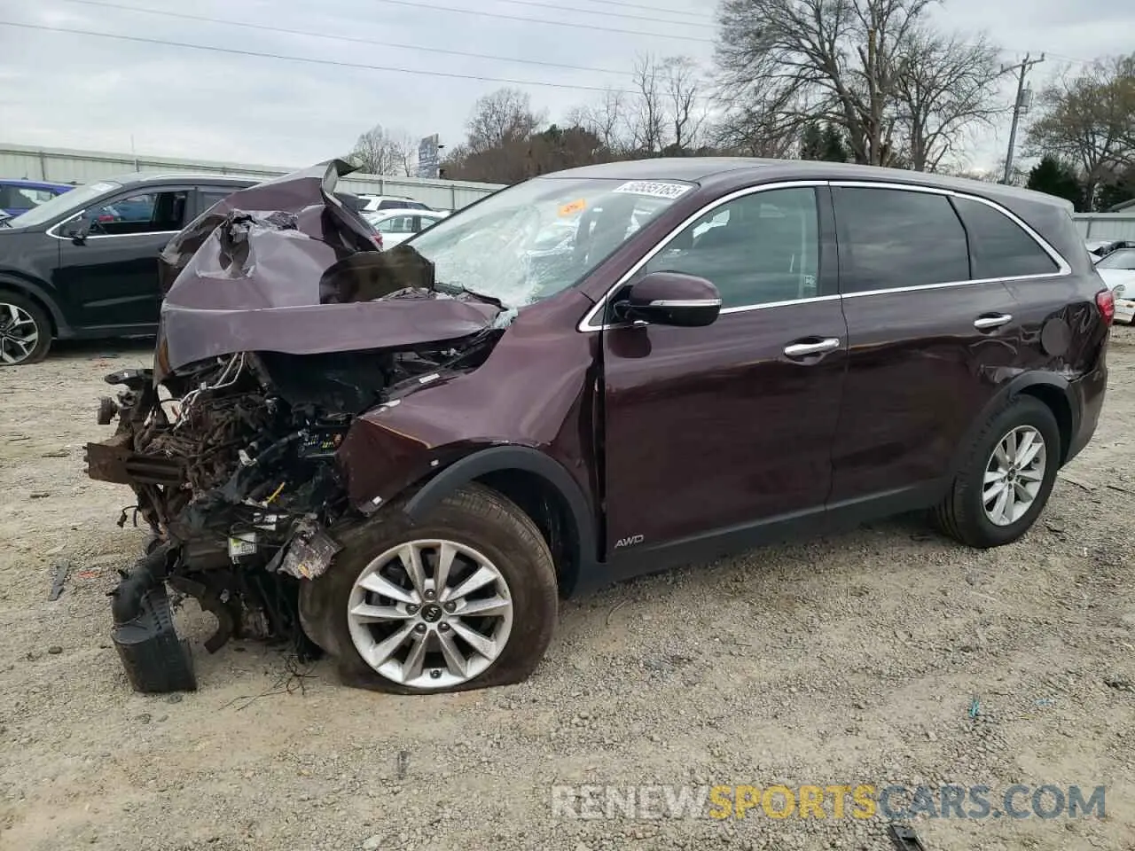 1 Photograph of a damaged car 5XYPGDA34KG561177 KIA SORENTO 2019