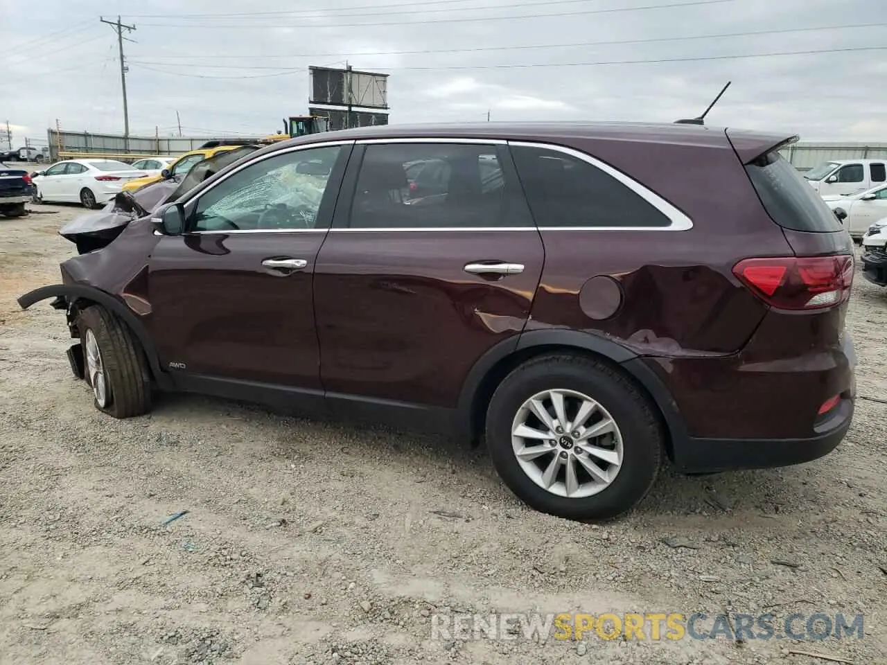 2 Photograph of a damaged car 5XYPGDA34KG561177 KIA SORENTO 2019