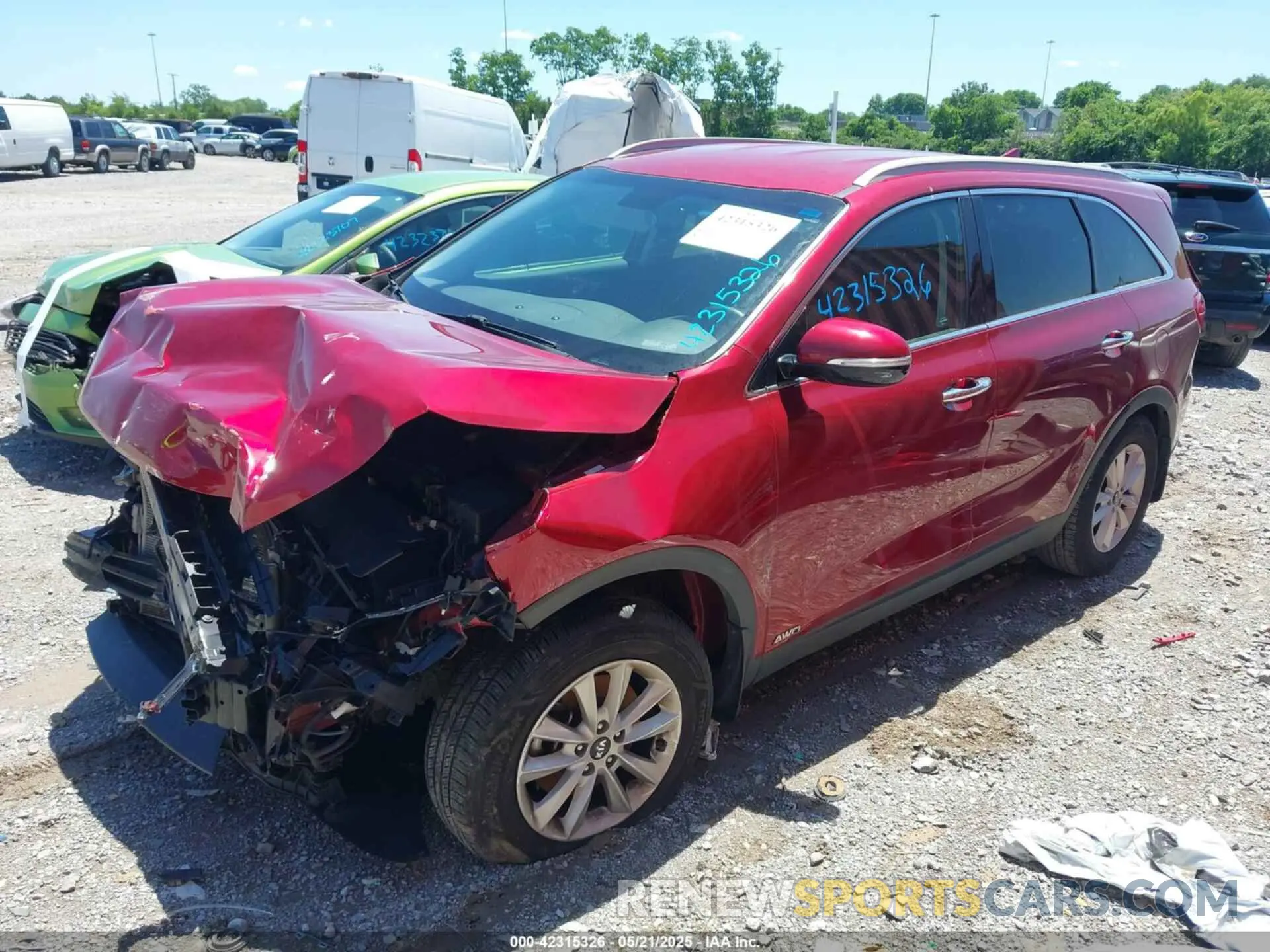2 Photograph of a damaged car 5XYPGDA36KG469200 KIA SORENTO 2019