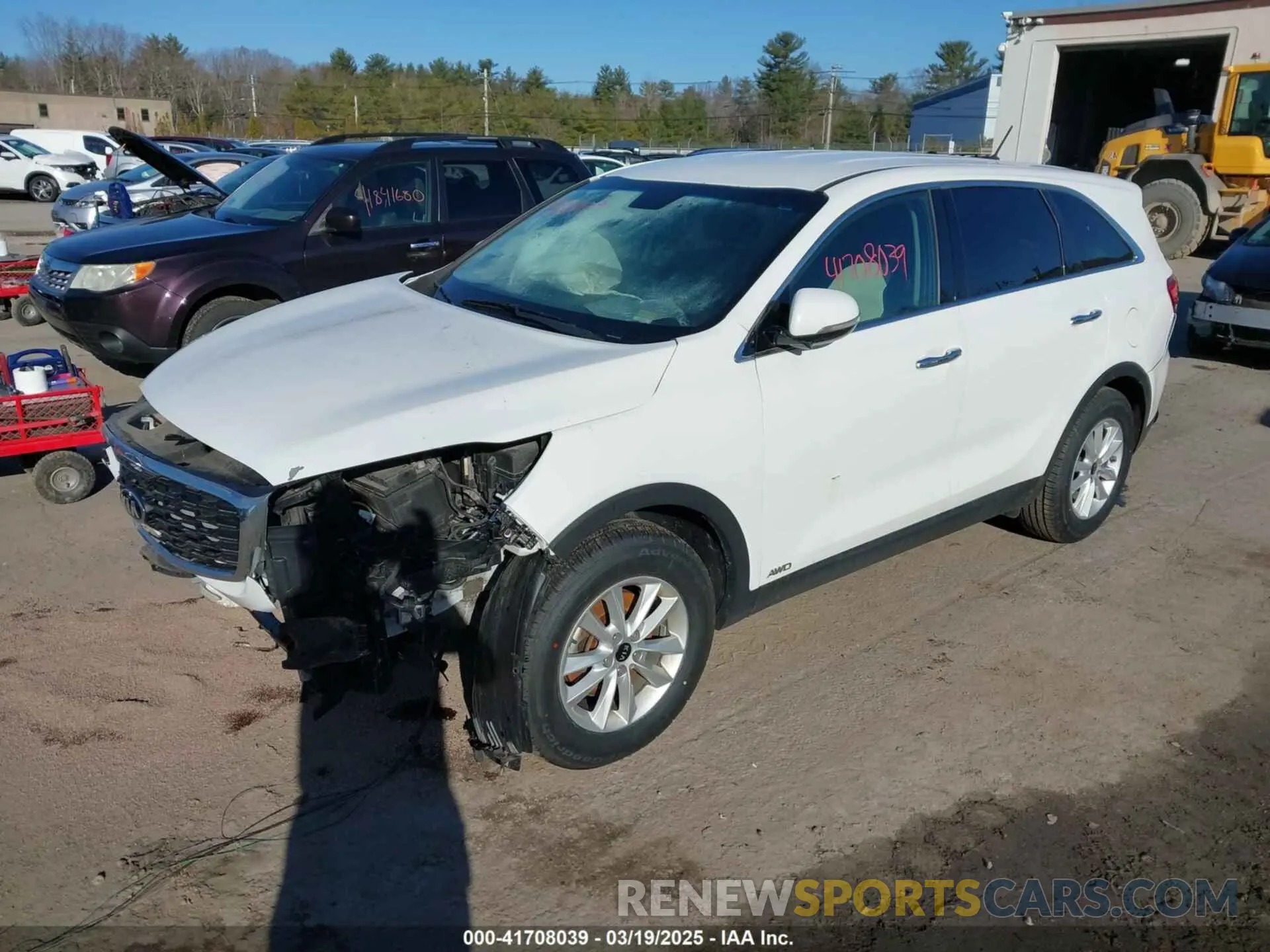 2 Photograph of a damaged car 5XYPGDA37KG526732 KIA SORENTO 2019