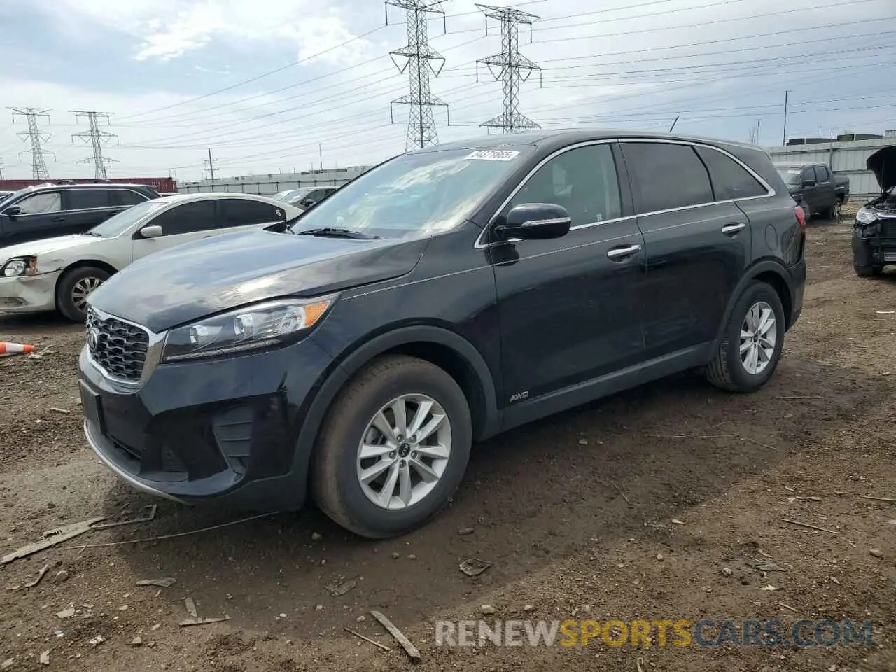 1 Photograph of a damaged car 5XYPGDA38KG574658 KIA SORENTO 2019