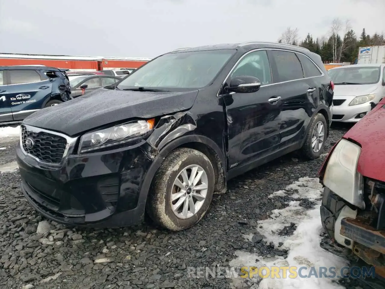 1 Photograph of a damaged car 5XYPGDA38KG606136 KIA SORENTO 2019
