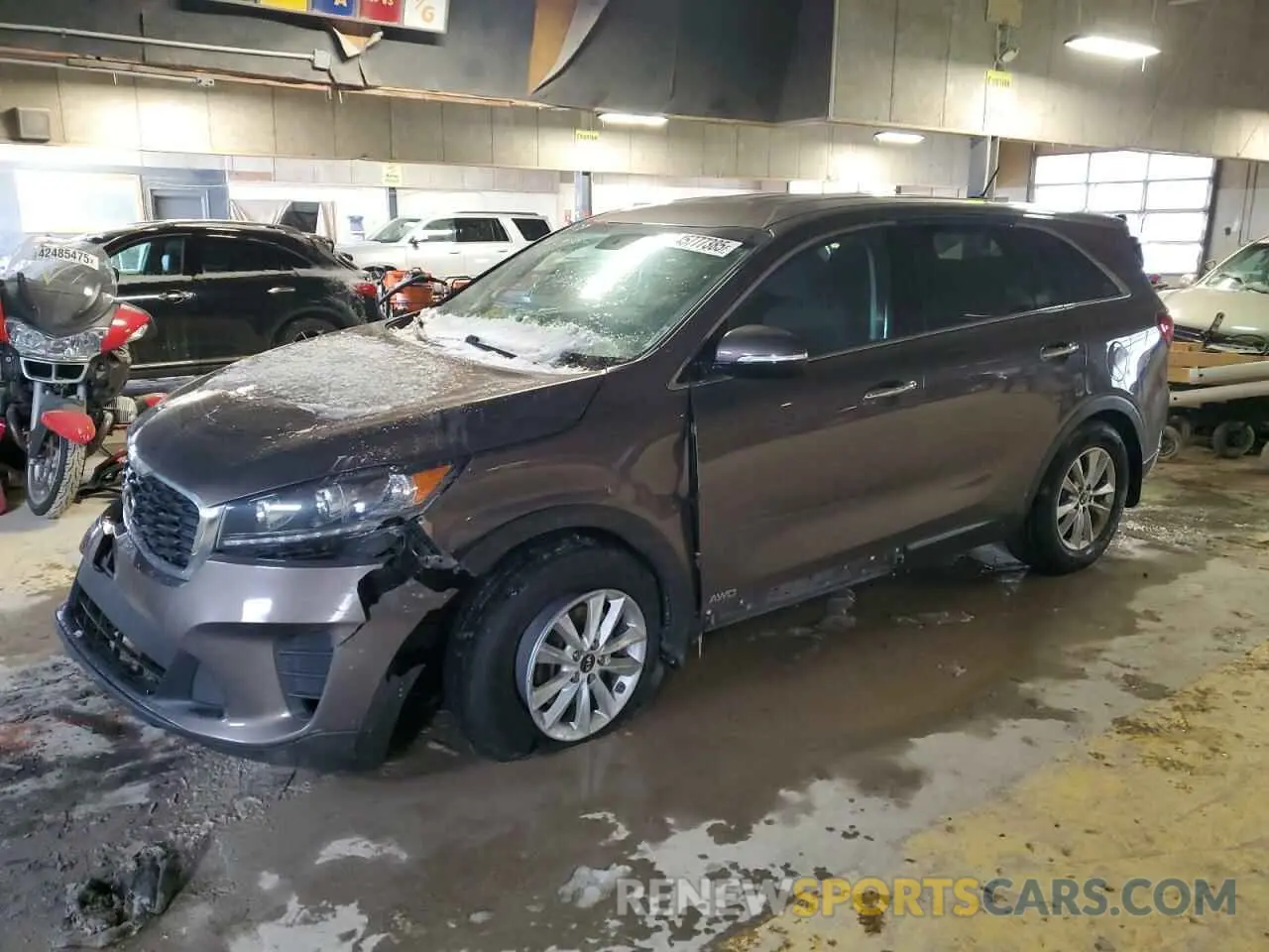 1 Photograph of a damaged car 5XYPGDA39KG554855 KIA SORENTO 2019