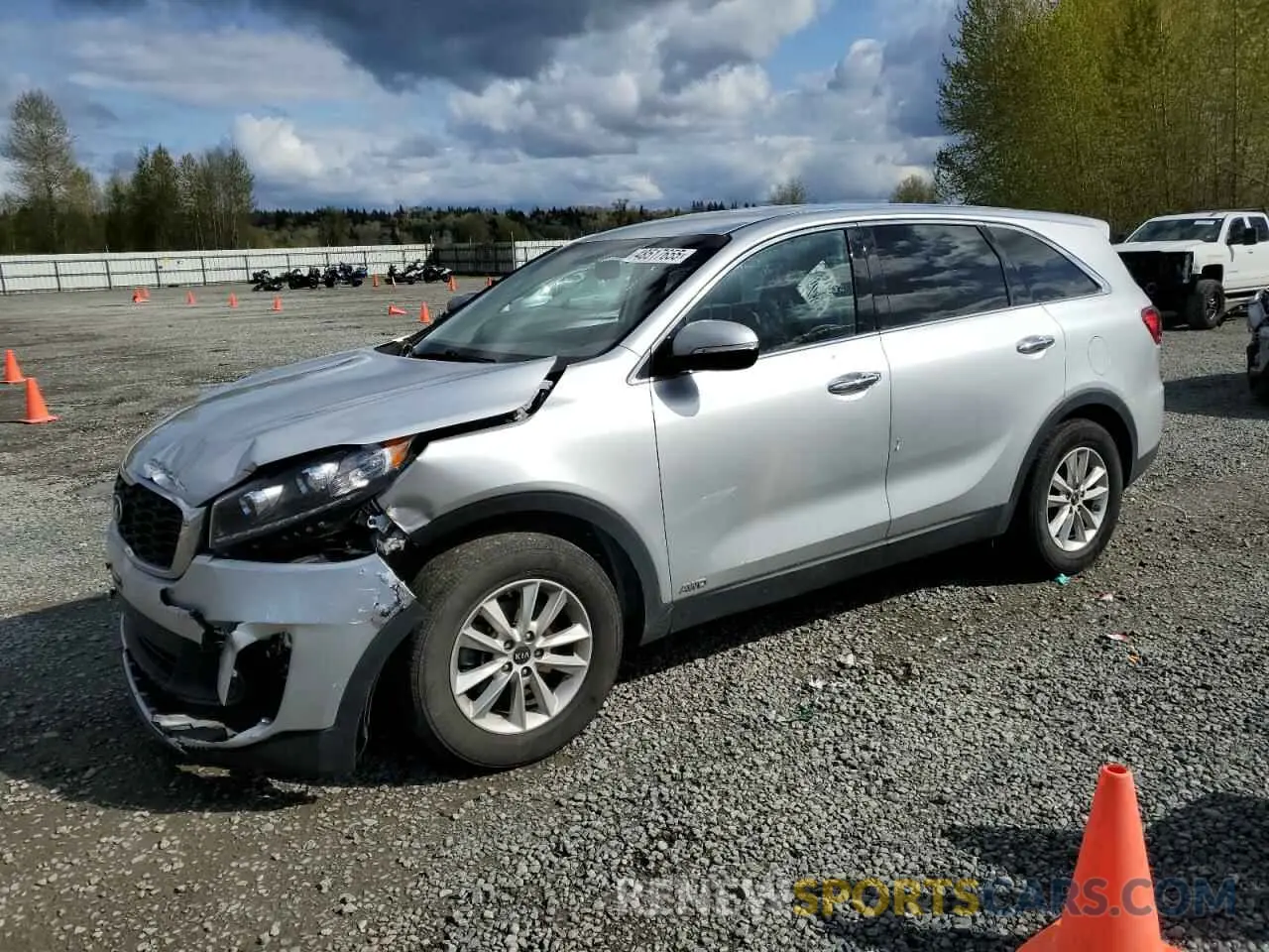 1 Photograph of a damaged car 5XYPGDA50KG485393 KIA SORENTO 2019