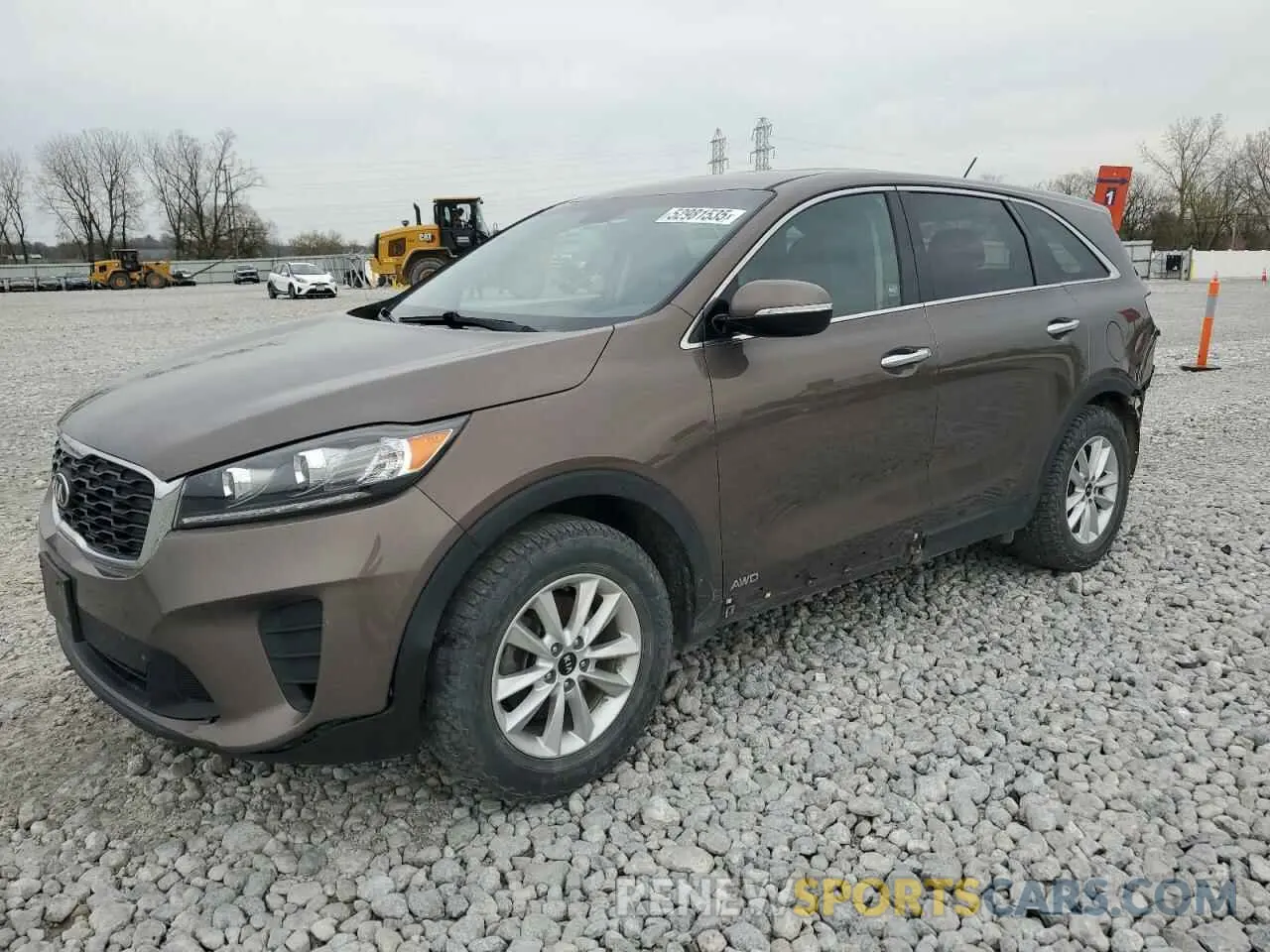 1 Photograph of a damaged car 5XYPGDA50KG487290 KIA SORENTO 2019