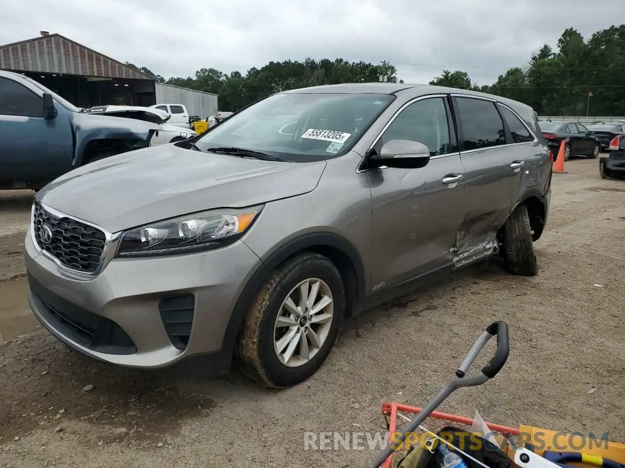 1 Photograph of a damaged car 5XYPGDA50KG488956 KIA SORENTO 2019
