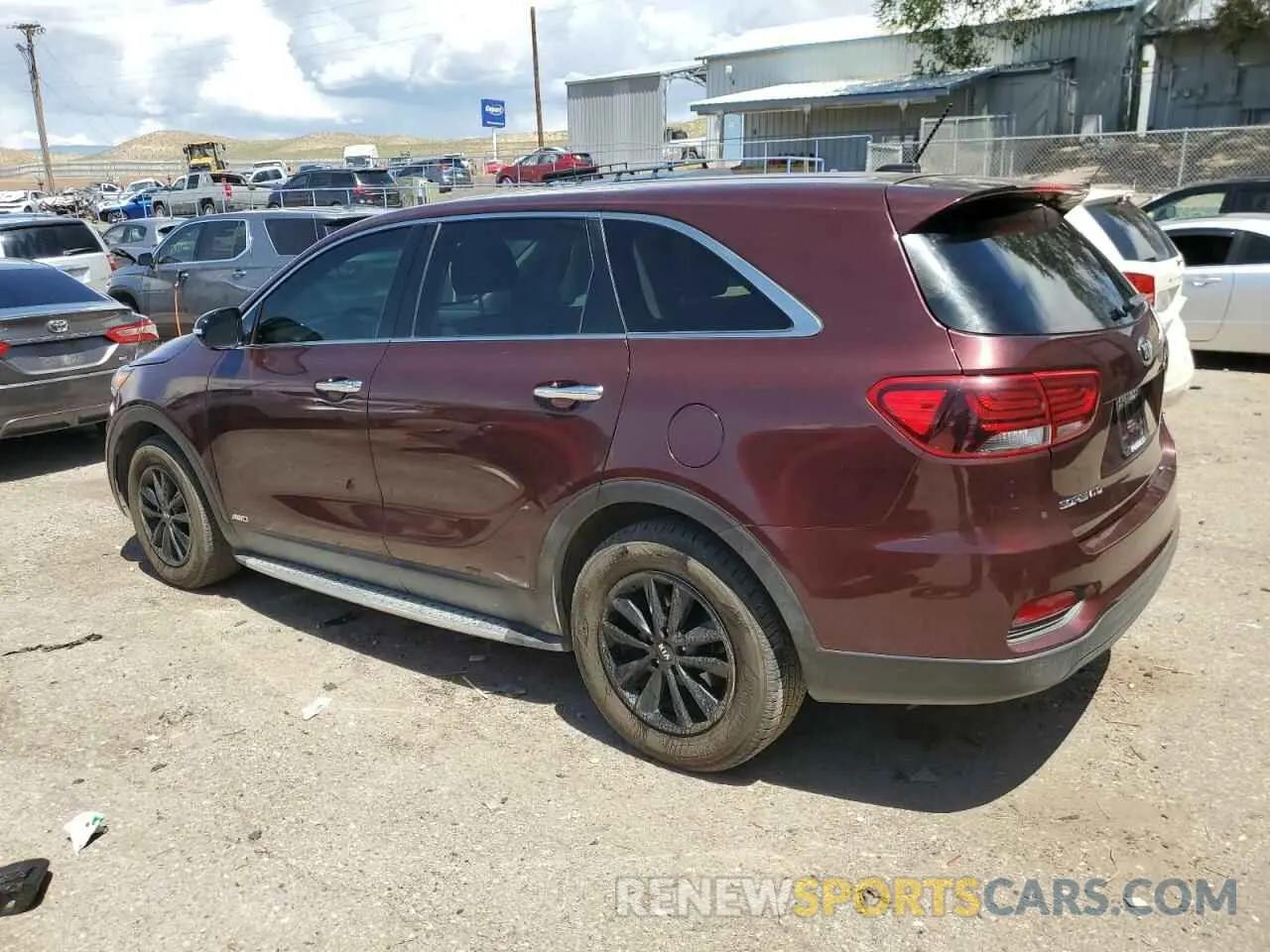 2 Photograph of a damaged car 5XYPGDA51KG522693 KIA SORENTO 2019