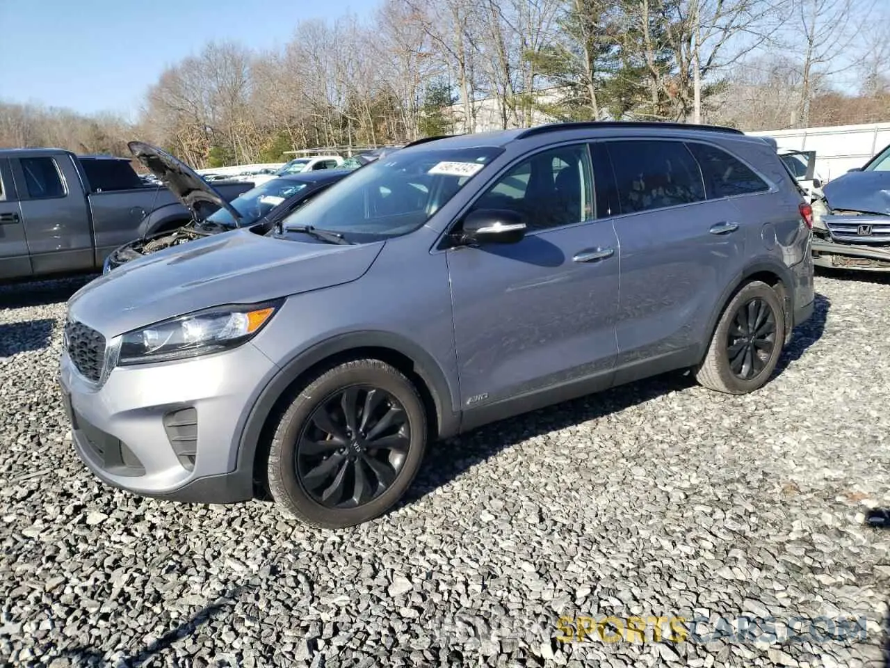 1 Photograph of a damaged car 5XYPGDA51KG605007 KIA SORENTO 2019