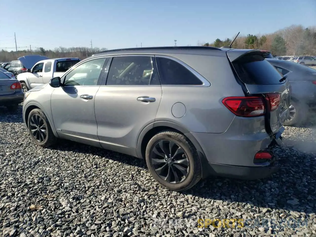 2 Photograph of a damaged car 5XYPGDA51KG605007 KIA SORENTO 2019