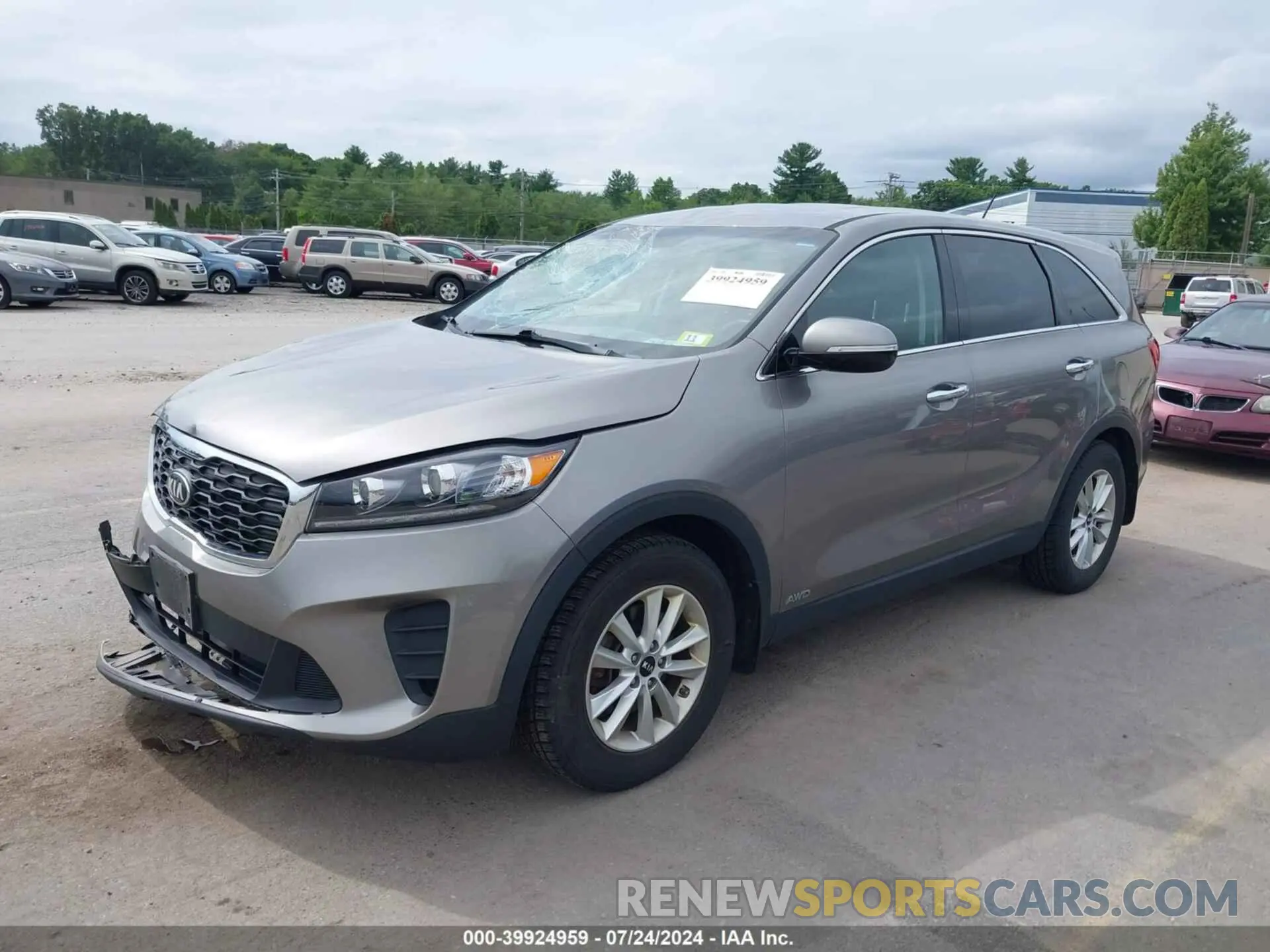 2 Photograph of a damaged car 5XYPGDA52KG457482 KIA SORENTO 2019