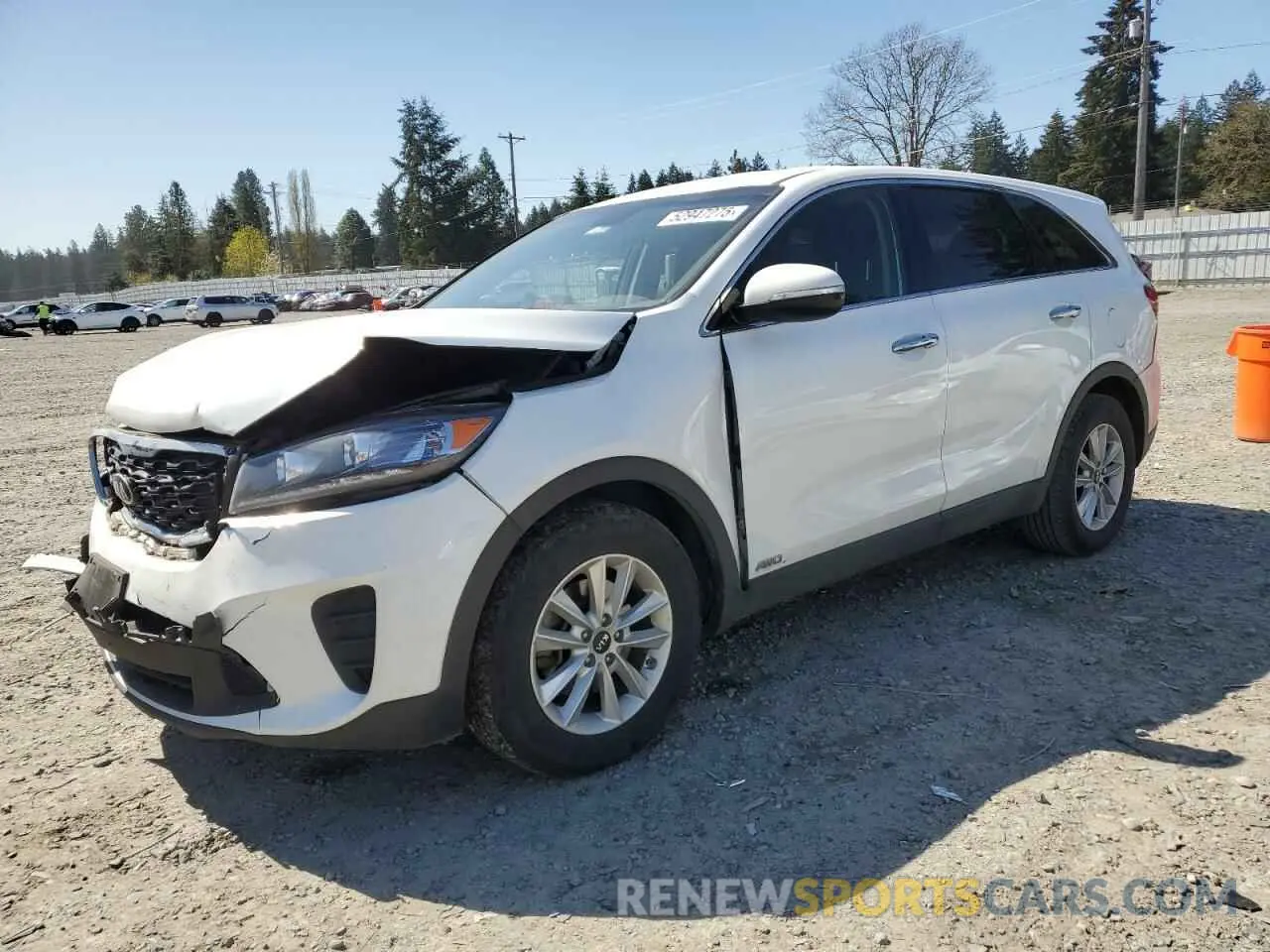 1 Photograph of a damaged car 5XYPGDA52KG471088 KIA SORENTO 2019