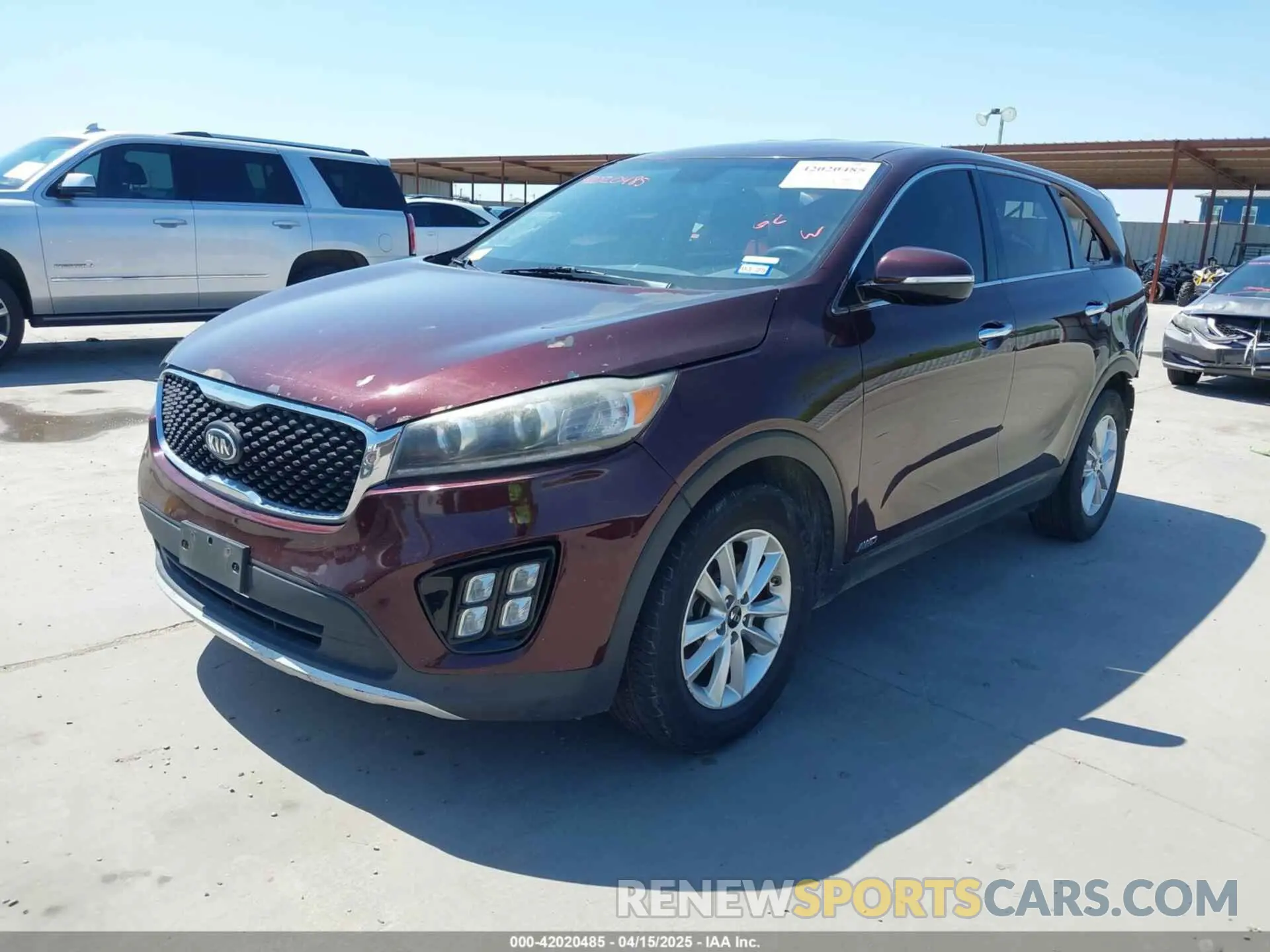 2 Photograph of a damaged car 5XYPGDA53KG444952 KIA SORENTO 2019