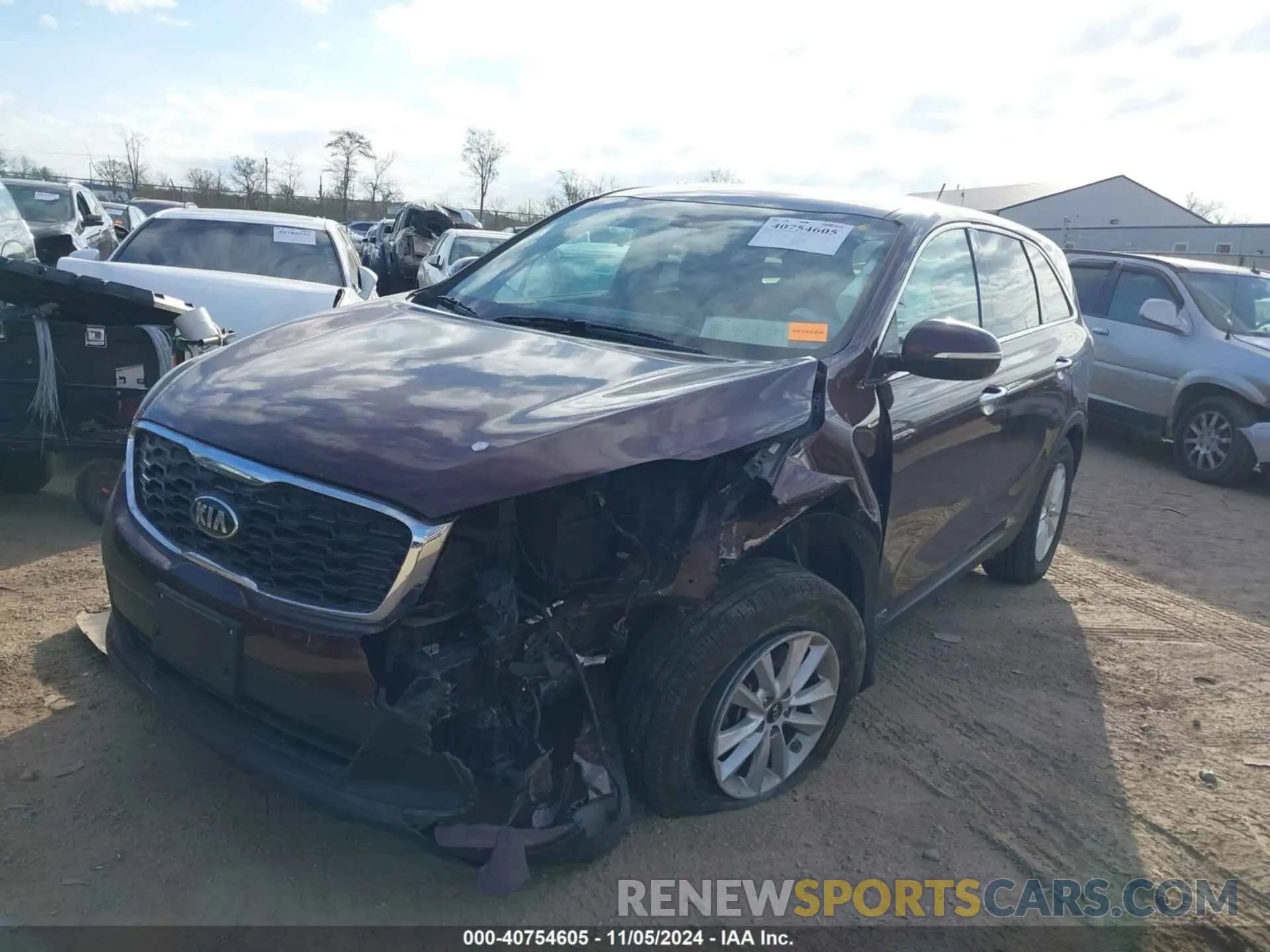 2 Photograph of a damaged car 5XYPGDA54KG559320 KIA SORENTO 2019