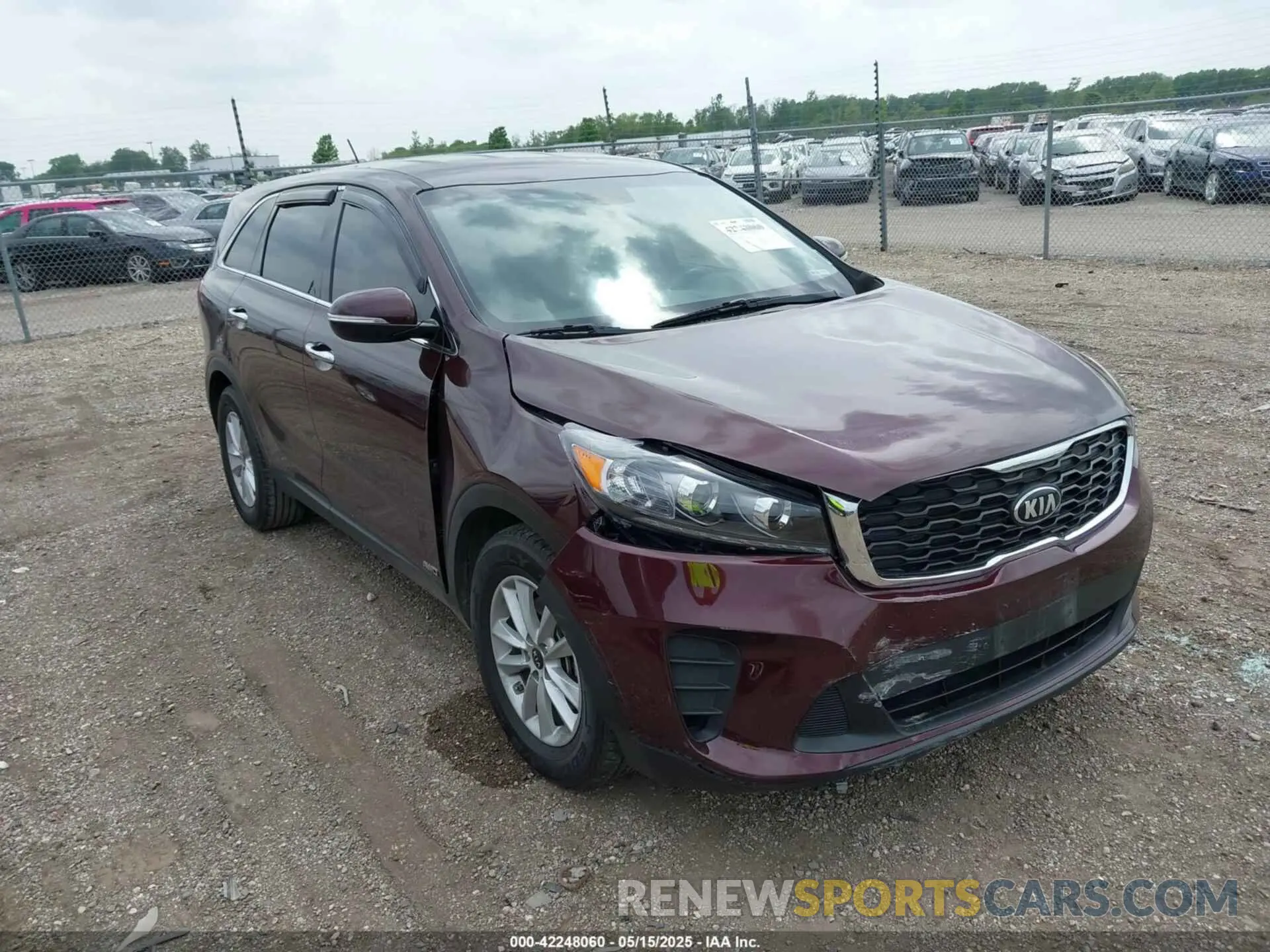 1 Photograph of a damaged car 5XYPGDA55KG447576 KIA SORENTO 2019