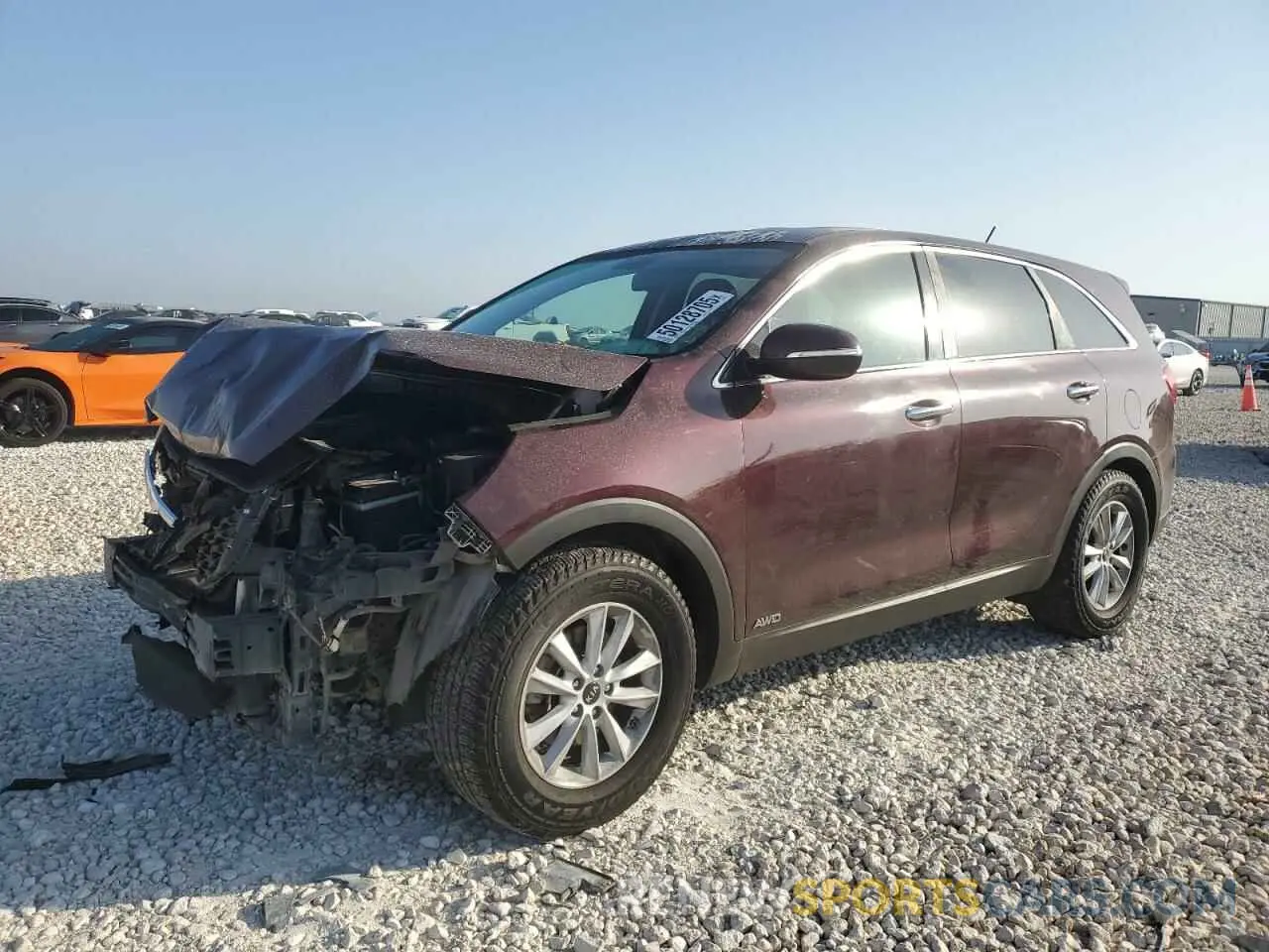 1 Photograph of a damaged car 5XYPGDA55KG466855 KIA SORENTO 2019