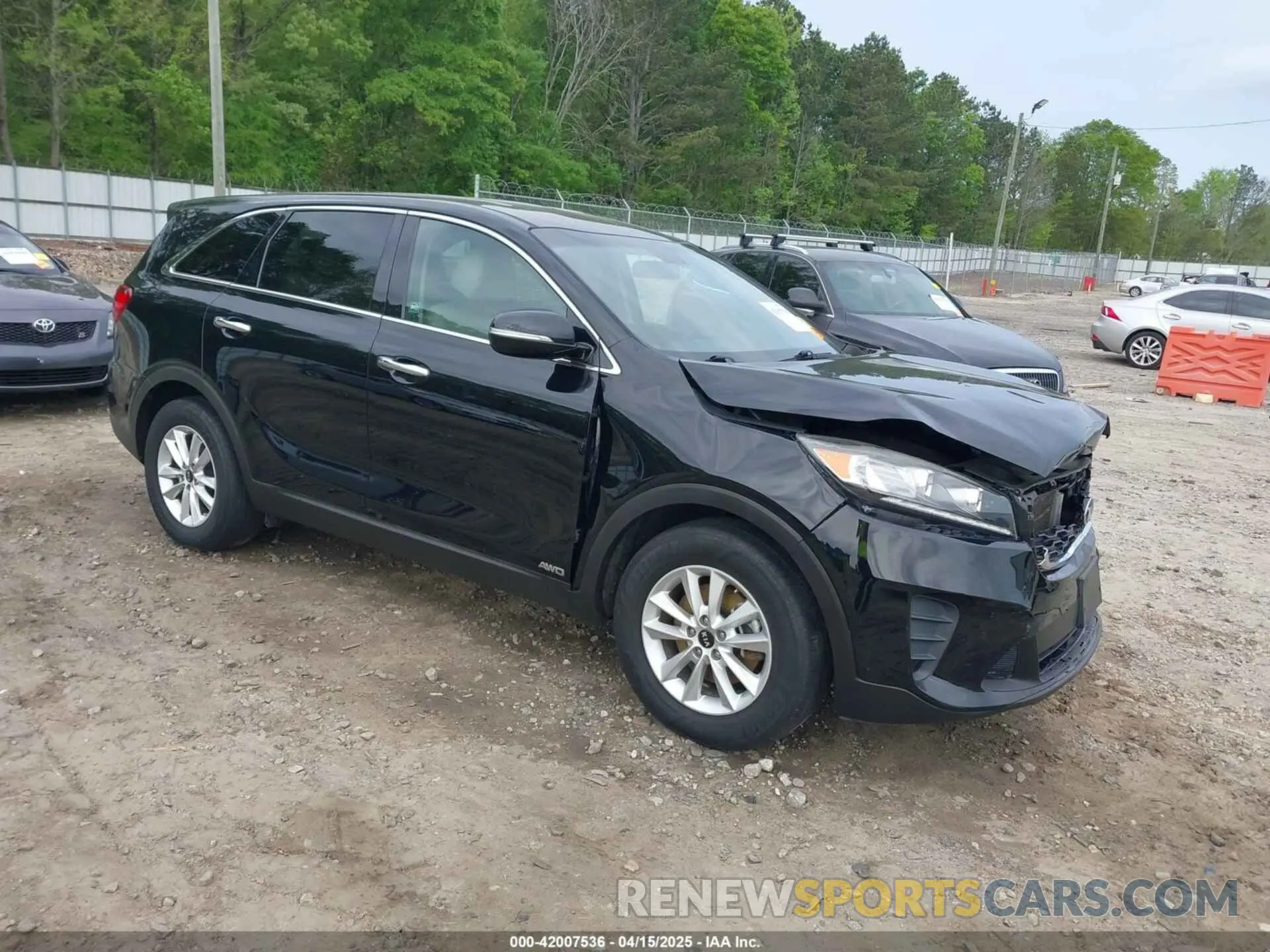 1 Photograph of a damaged car 5XYPGDA55KG487091 KIA SORENTO 2019