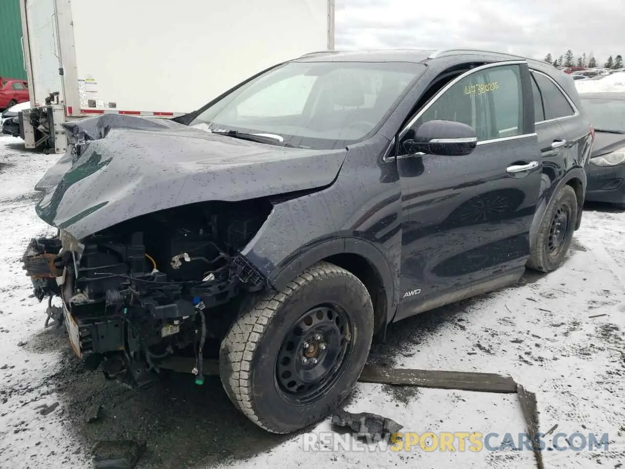 1 Photograph of a damaged car 5XYPGDA55KG549699 KIA SORENTO 2019