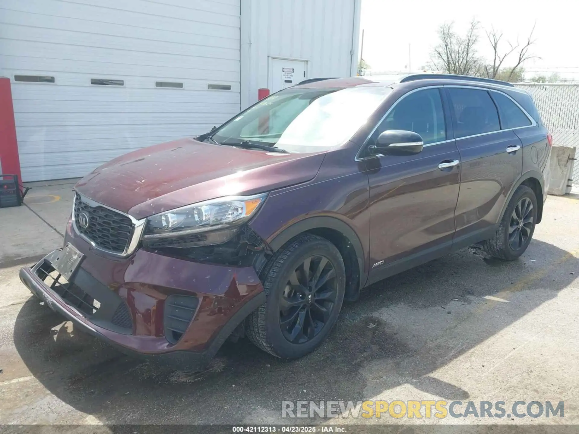 2 Photograph of a damaged car 5XYPGDA58KG584169 KIA SORENTO 2019