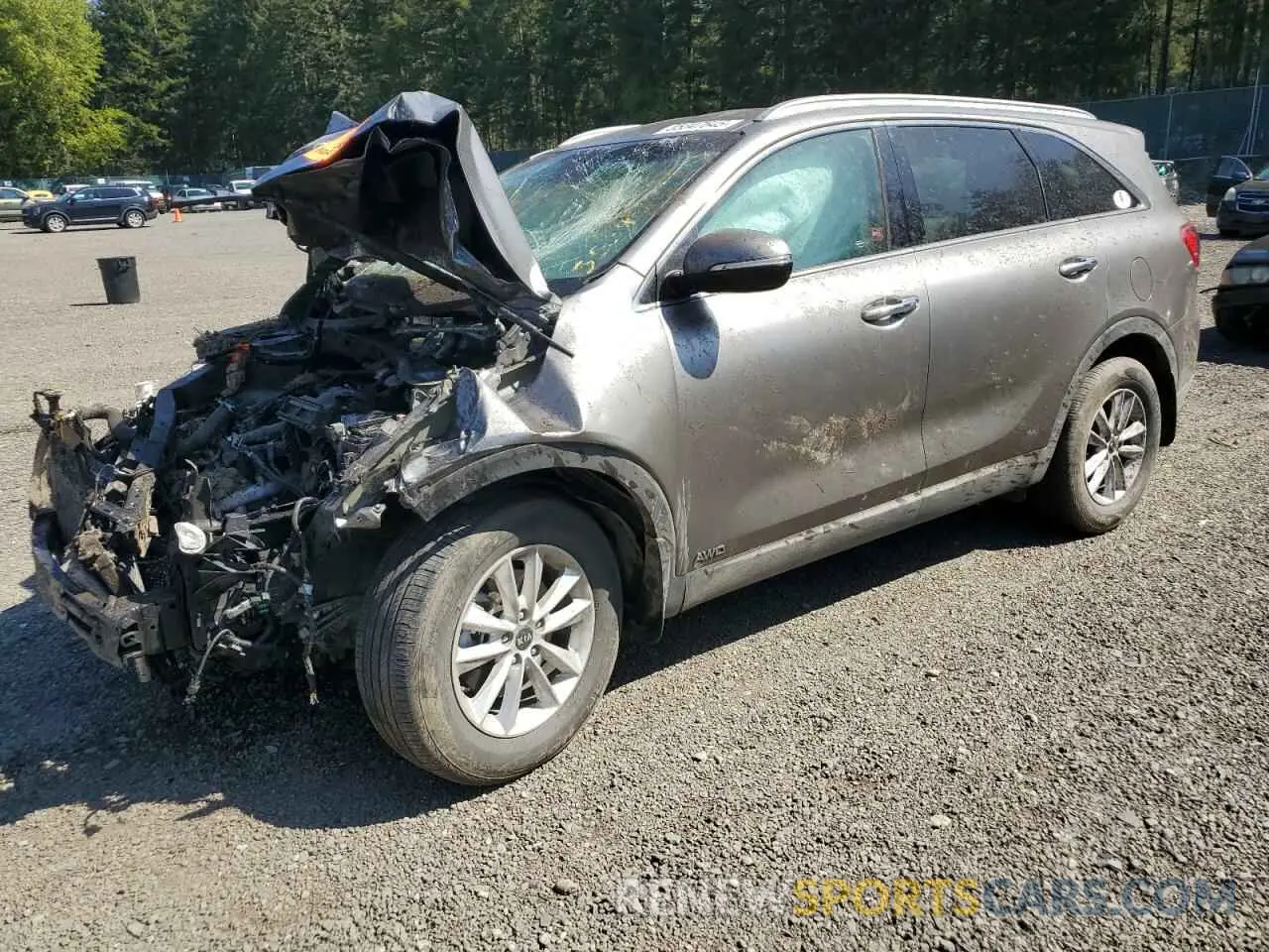 1 Photograph of a damaged car 5XYPGDA59KG450531 KIA SORENTO 2019