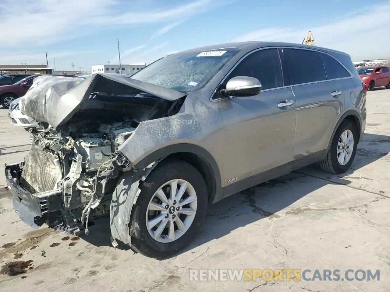 1 Photograph of a damaged car 5XYPGDA5XKG466611 KIA SORENTO 2019