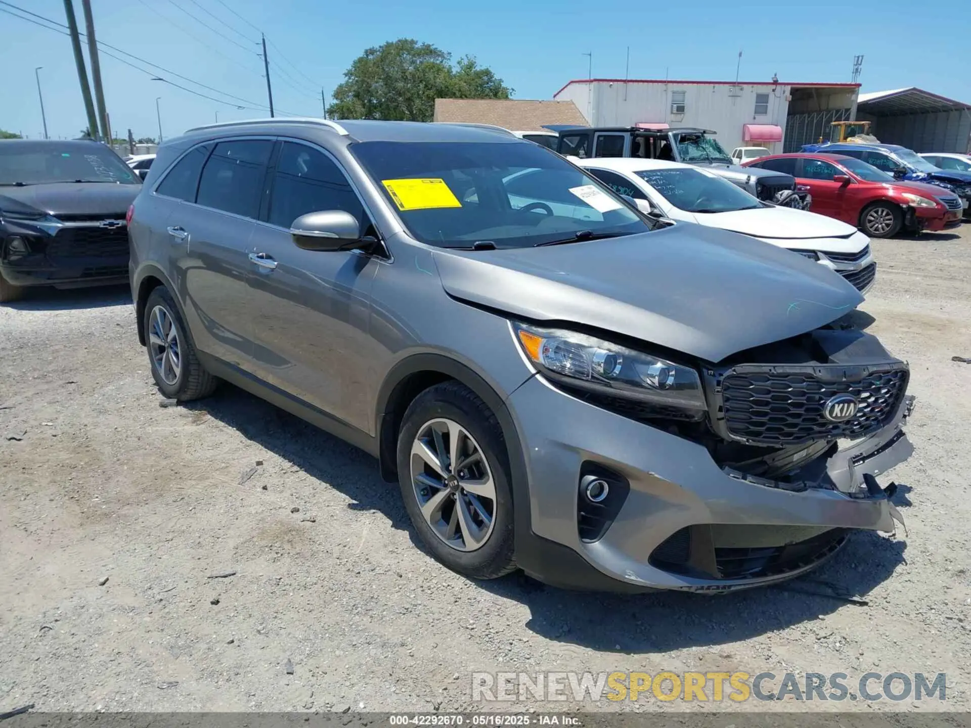 1 Photograph of a damaged car 5XYPH4A52KG472996 KIA SORENTO 2019
