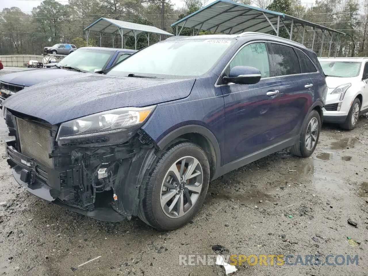 1 Photograph of a damaged car 5XYPH4A54KG447534 KIA SORENTO 2019