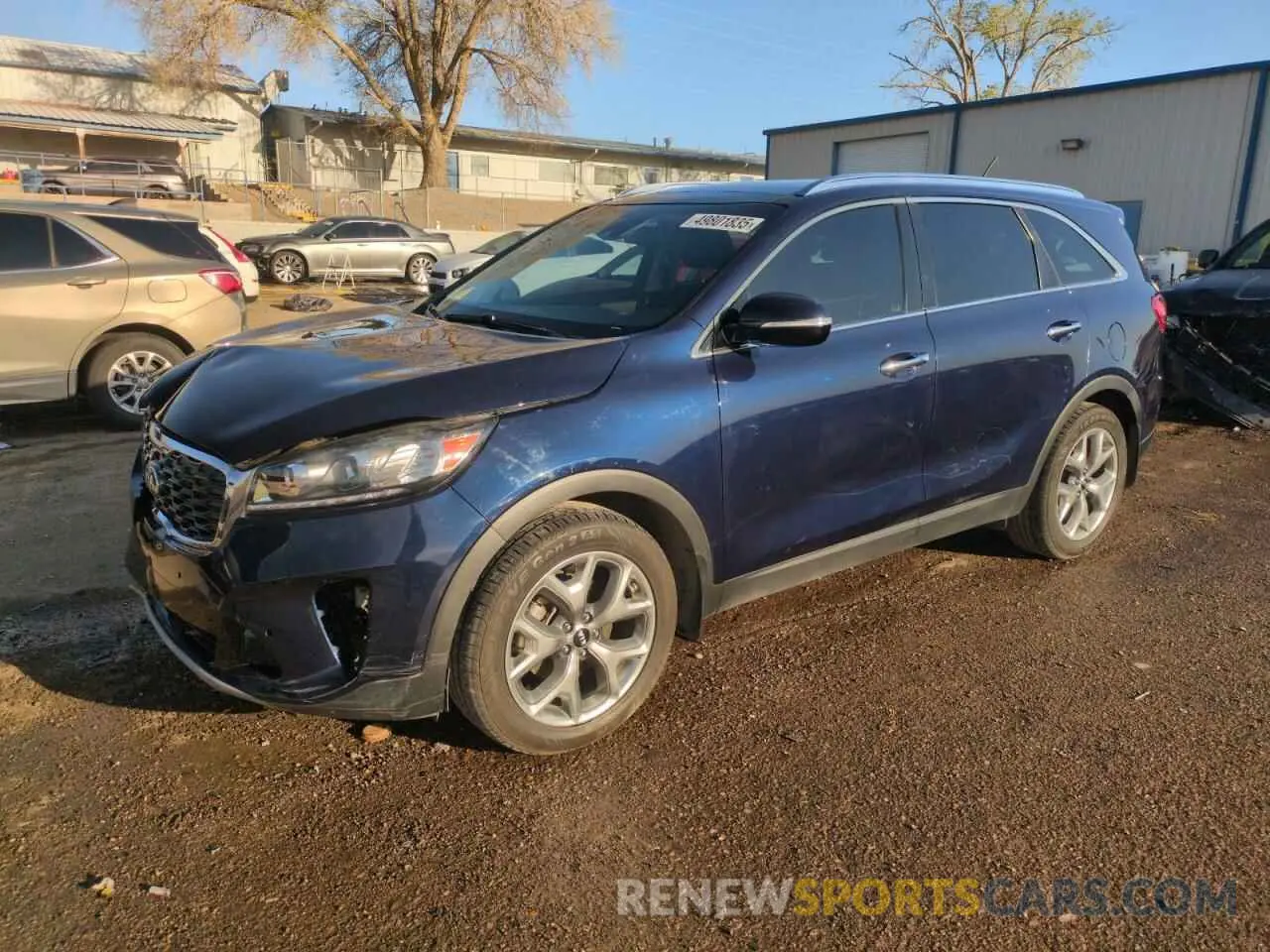 1 Photograph of a damaged car 5XYPH4A5XKG601471 KIA SORENTO 2019