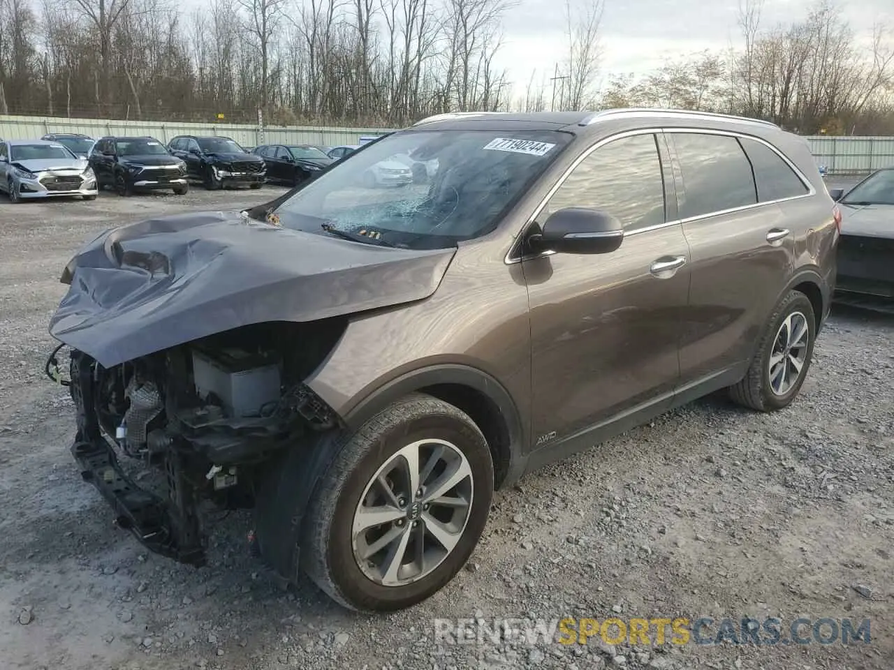 1 Photograph of a damaged car 5XYPHDA51KG509343 KIA SORENTO 2019