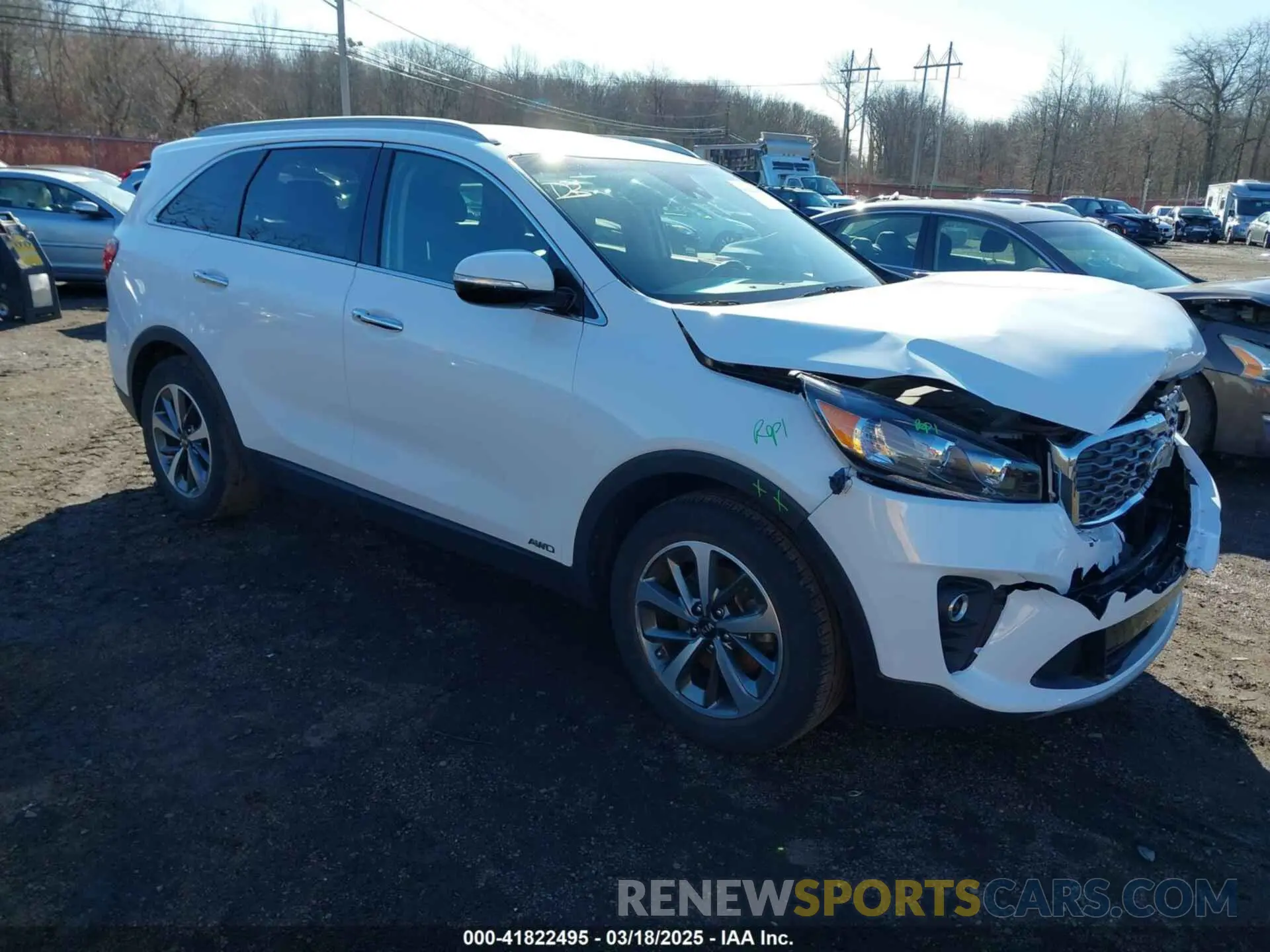 1 Photograph of a damaged car 5XYPHDA52KG478927 KIA SORENTO 2019
