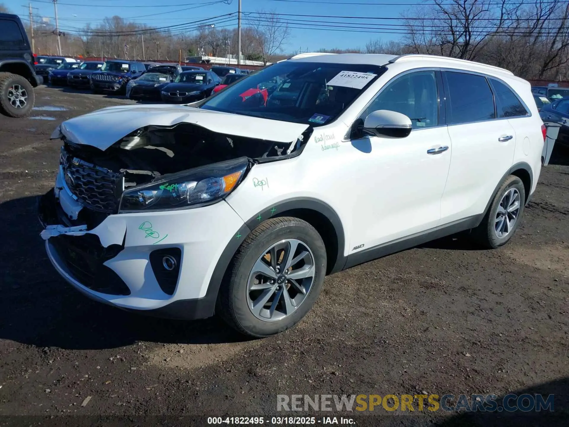 2 Photograph of a damaged car 5XYPHDA52KG478927 KIA SORENTO 2019
