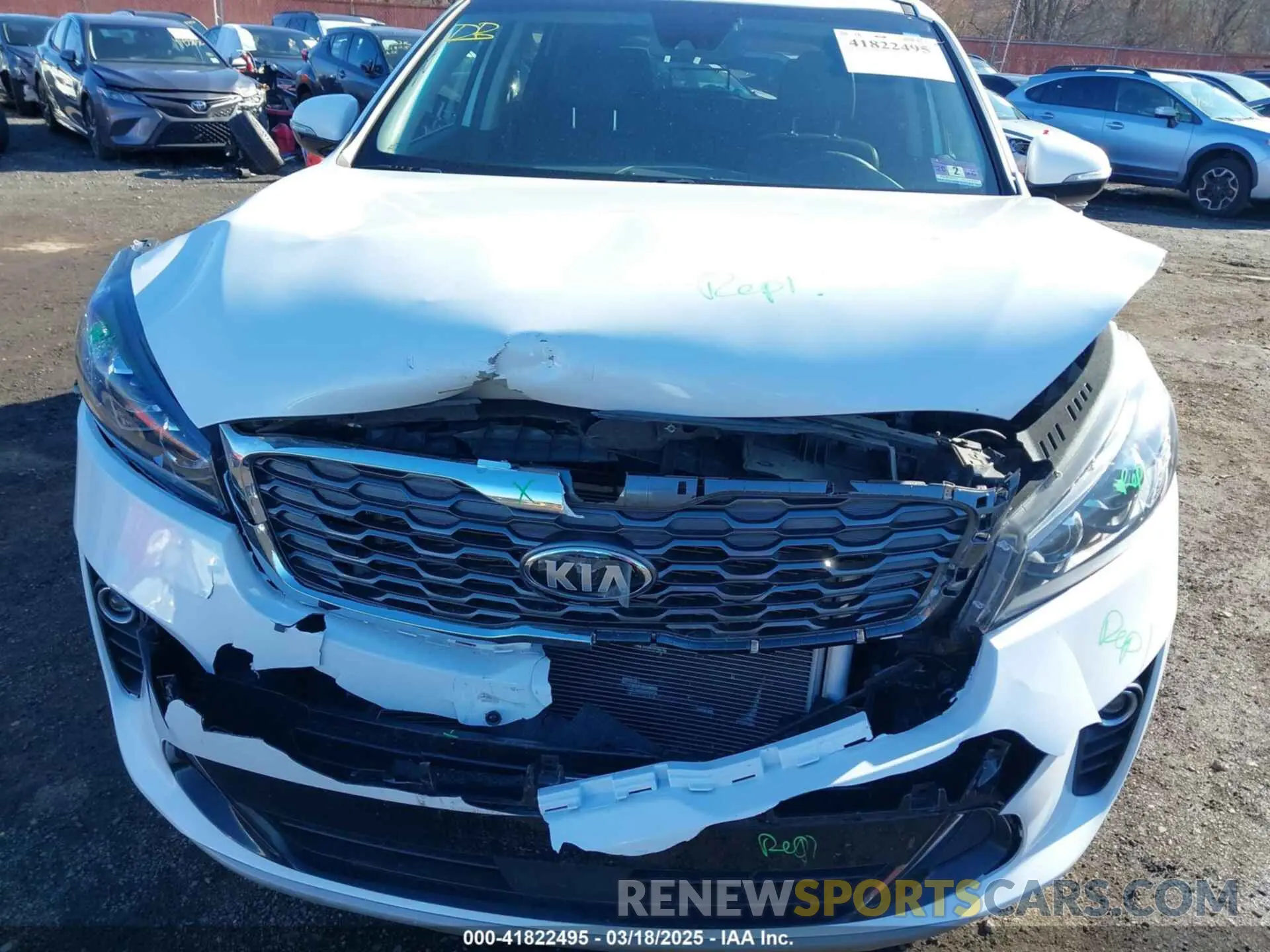 6 Photograph of a damaged car 5XYPHDA52KG478927 KIA SORENTO 2019