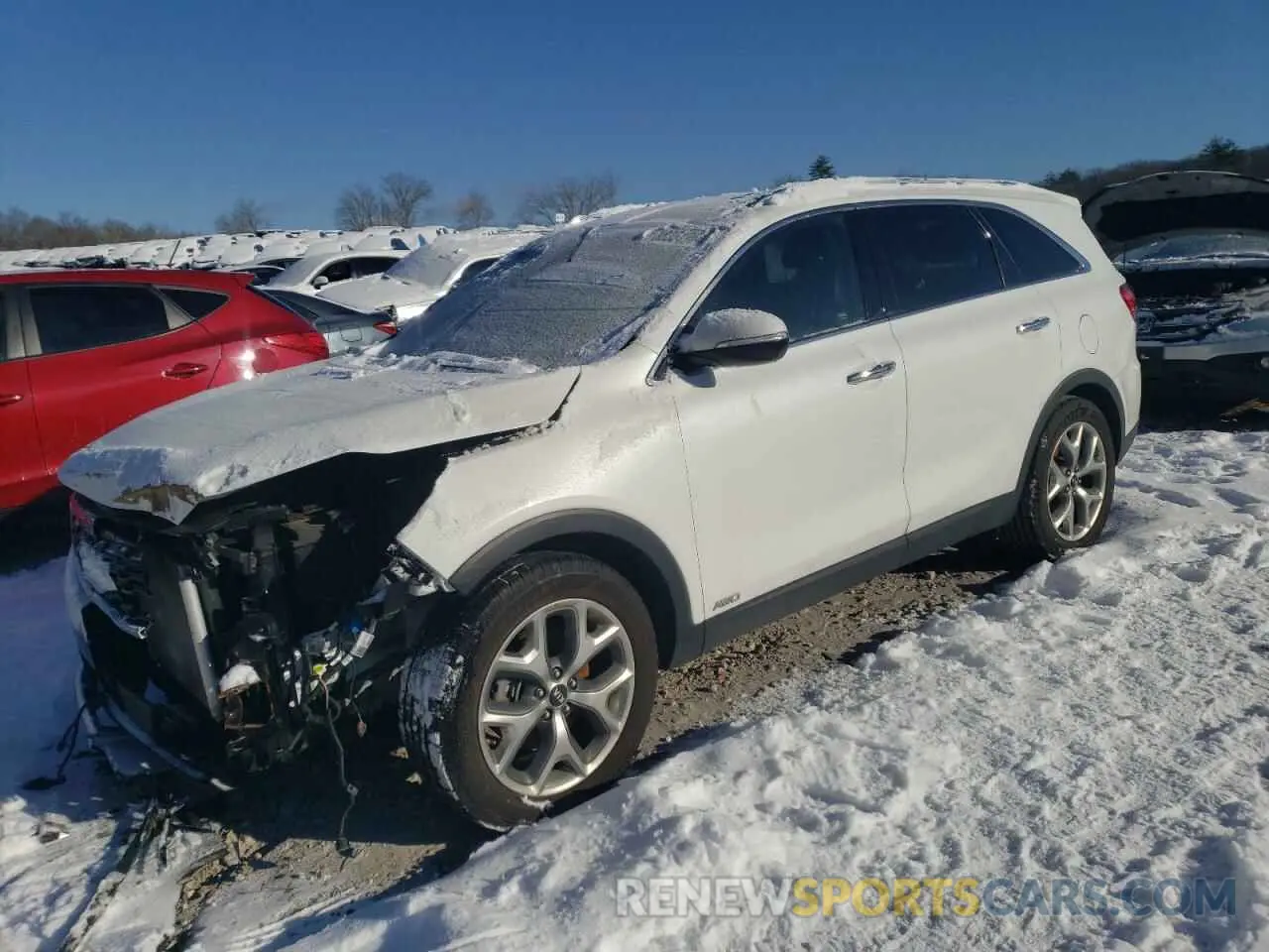 1 Photograph of a damaged car 5XYPHDA54KG608612 KIA SORENTO 2019