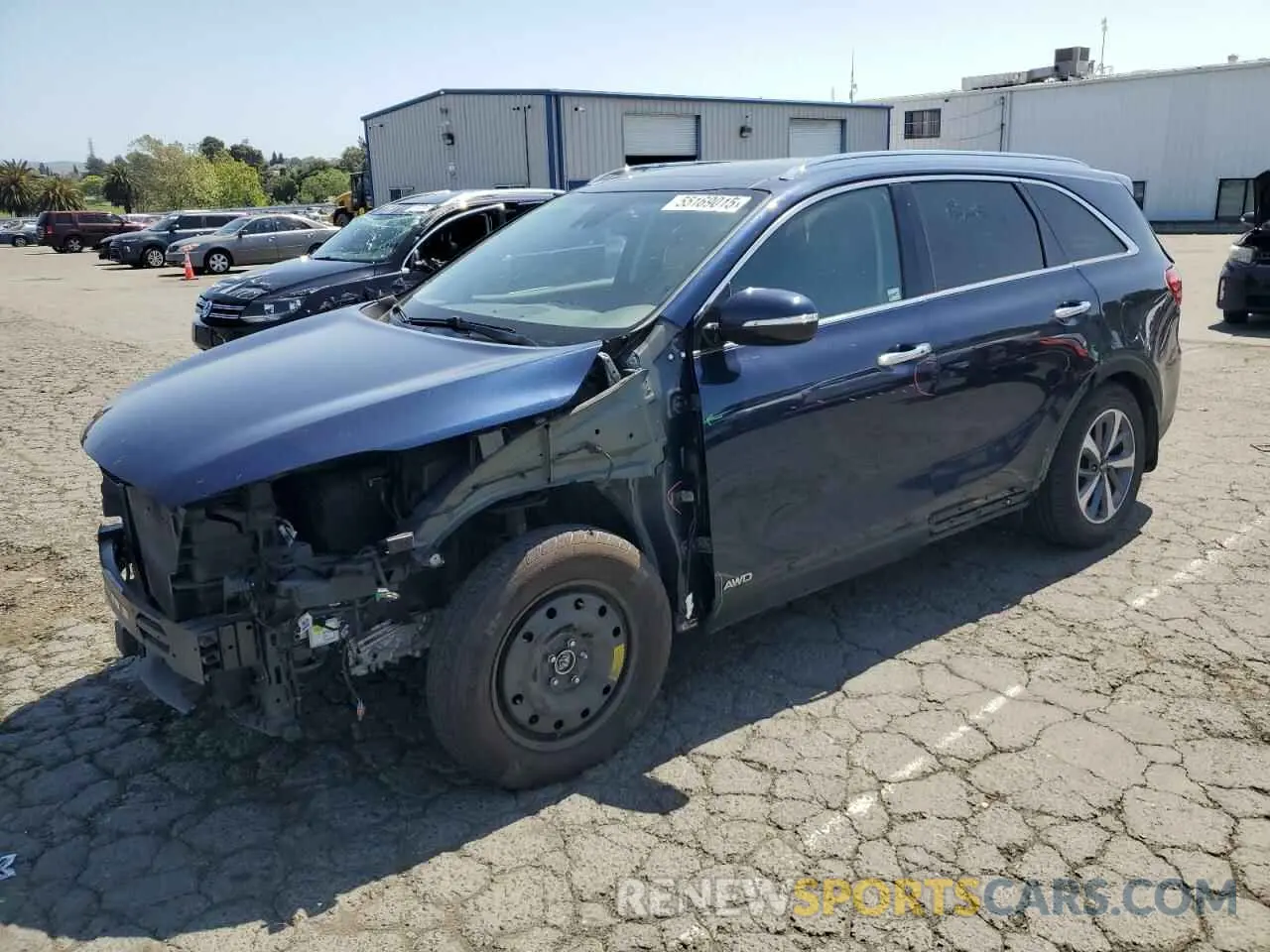1 Photograph of a damaged car 5XYPHDA58KG462280 KIA SORENTO 2019