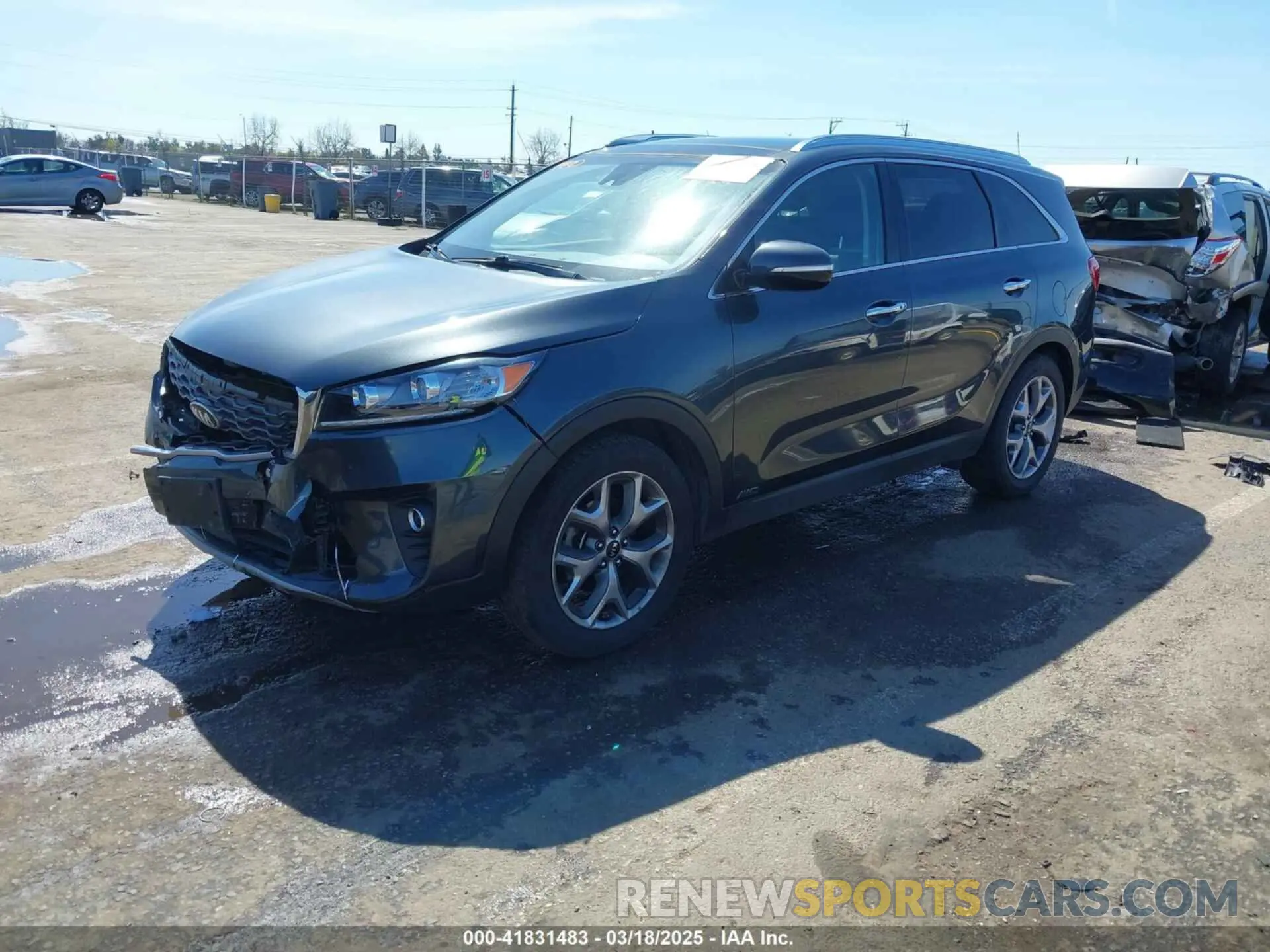 2 Photograph of a damaged car 5XYPHDA58KG608564 KIA SORENTO 2019